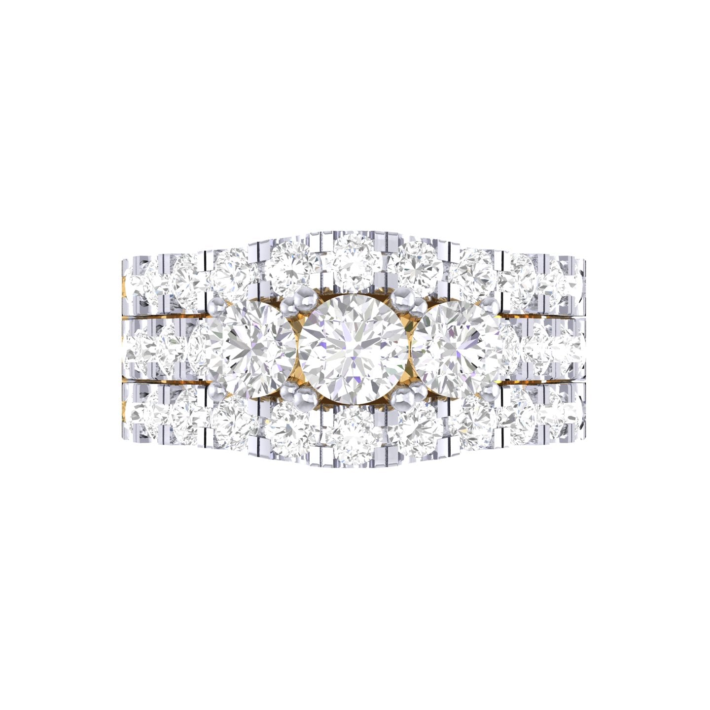 Yellow Gold Plated Sterling Silver Ring