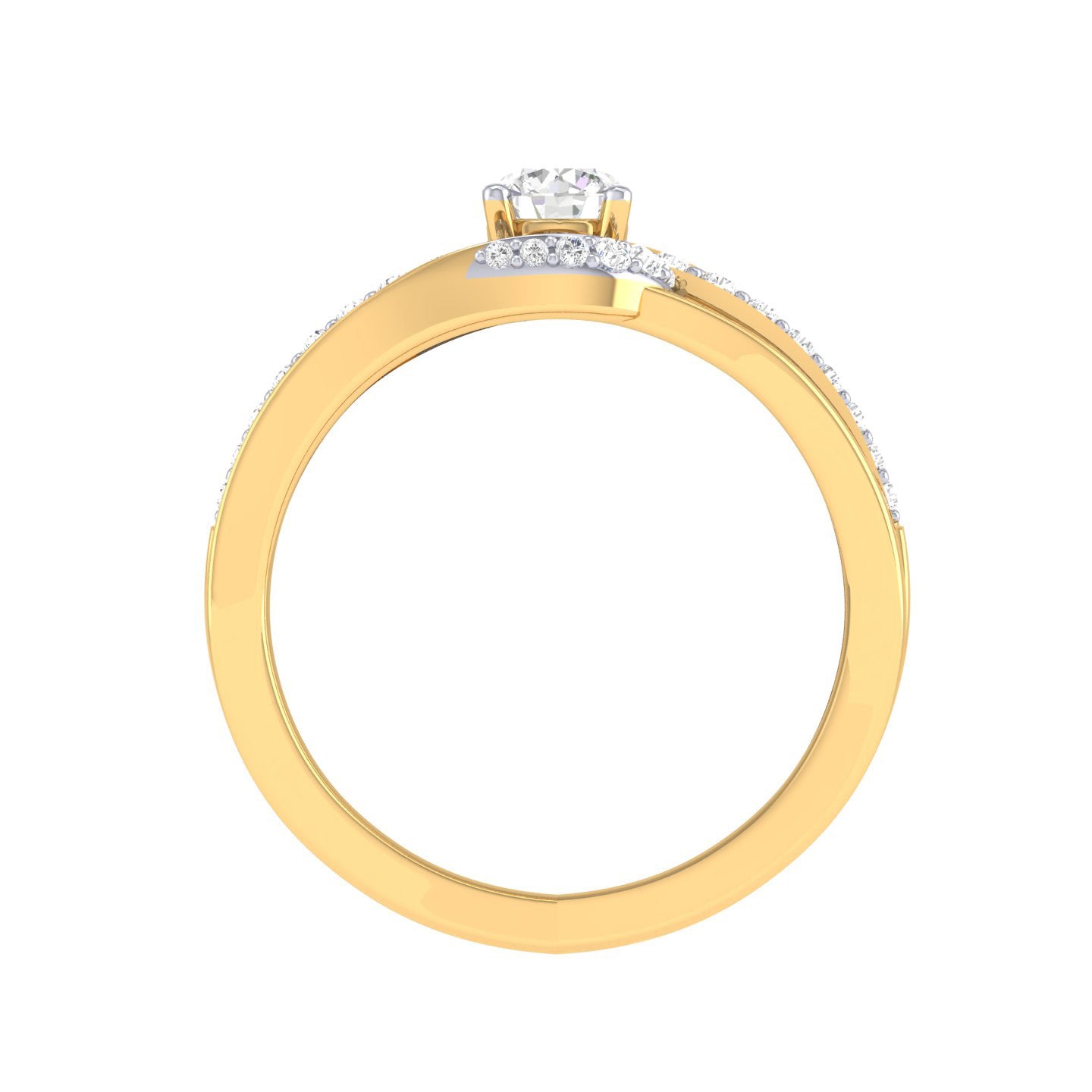 Yellow Gold Plated Sterling Silver Ring