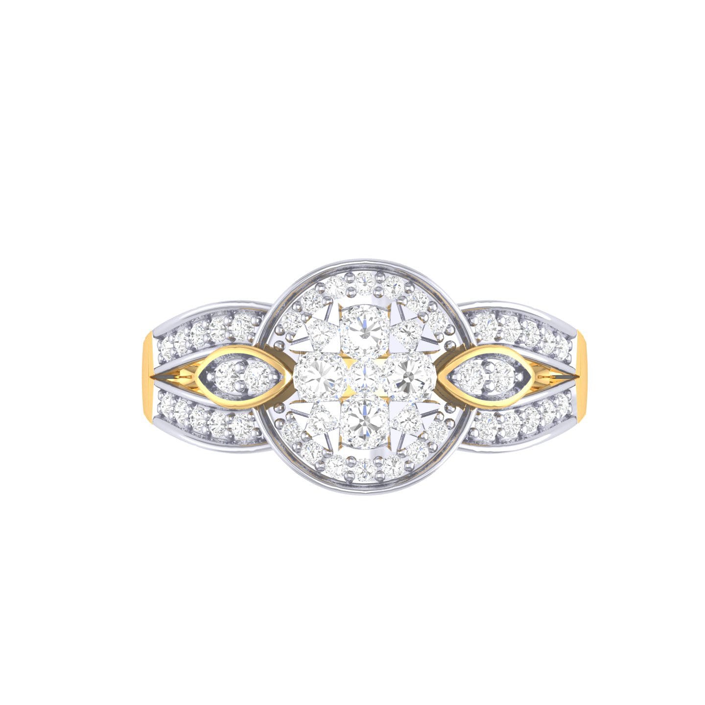 Yellow Gold Plated Sterling Silver Ring