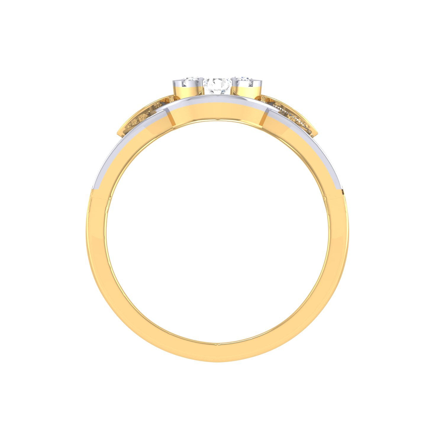 Yellow Gold Plated Sterling Silver Ring
