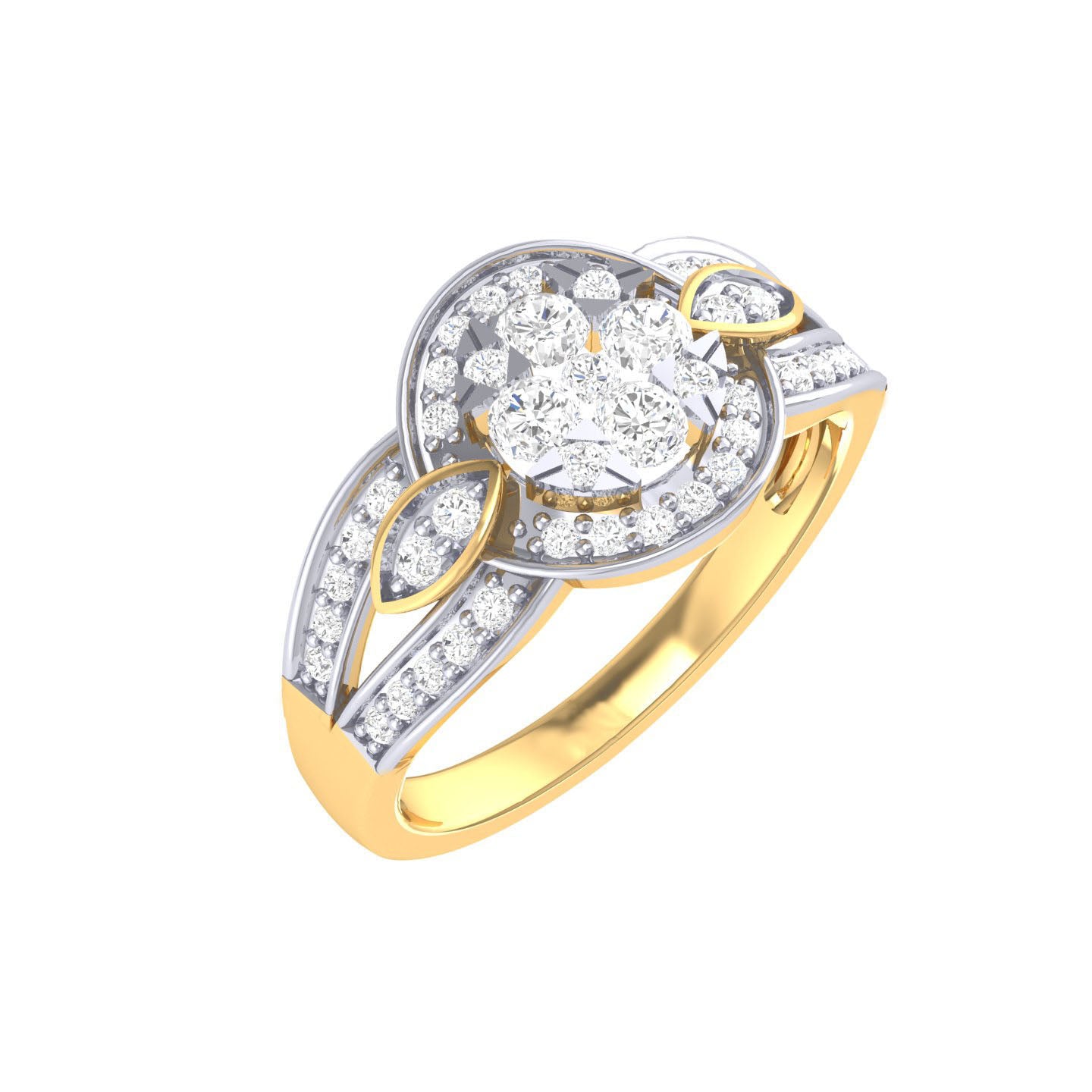 Yellow Gold Plated Sterling Silver Ring