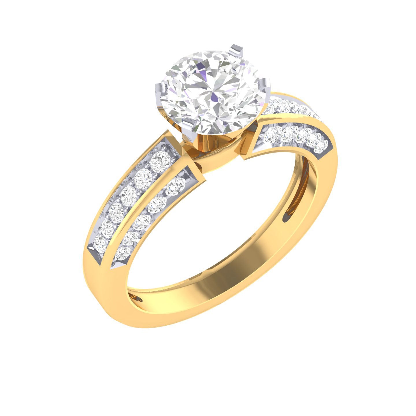 Yellow Gold Plated Sterling Silver Ring