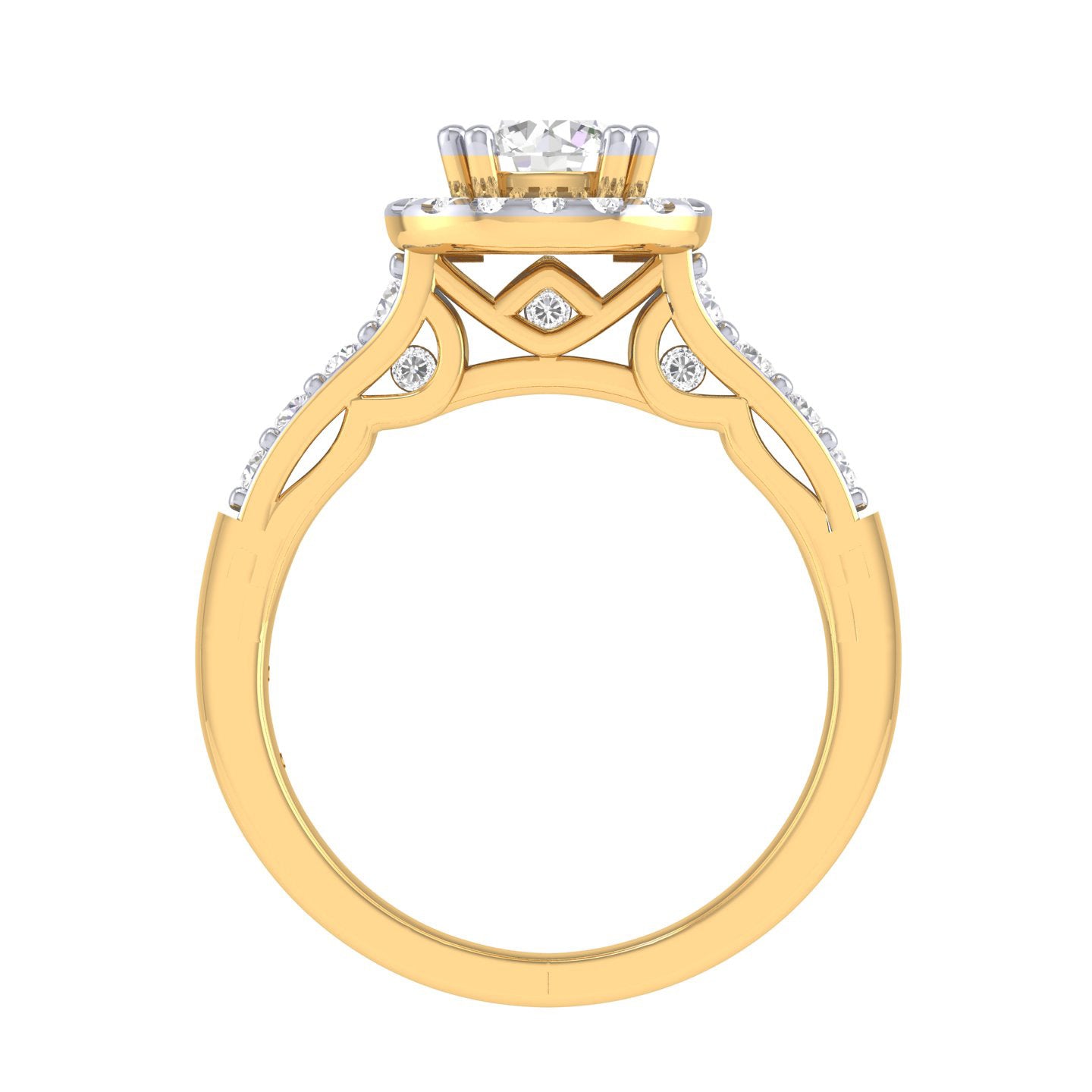 Yellow Gold Plated Sterling Silver Ring