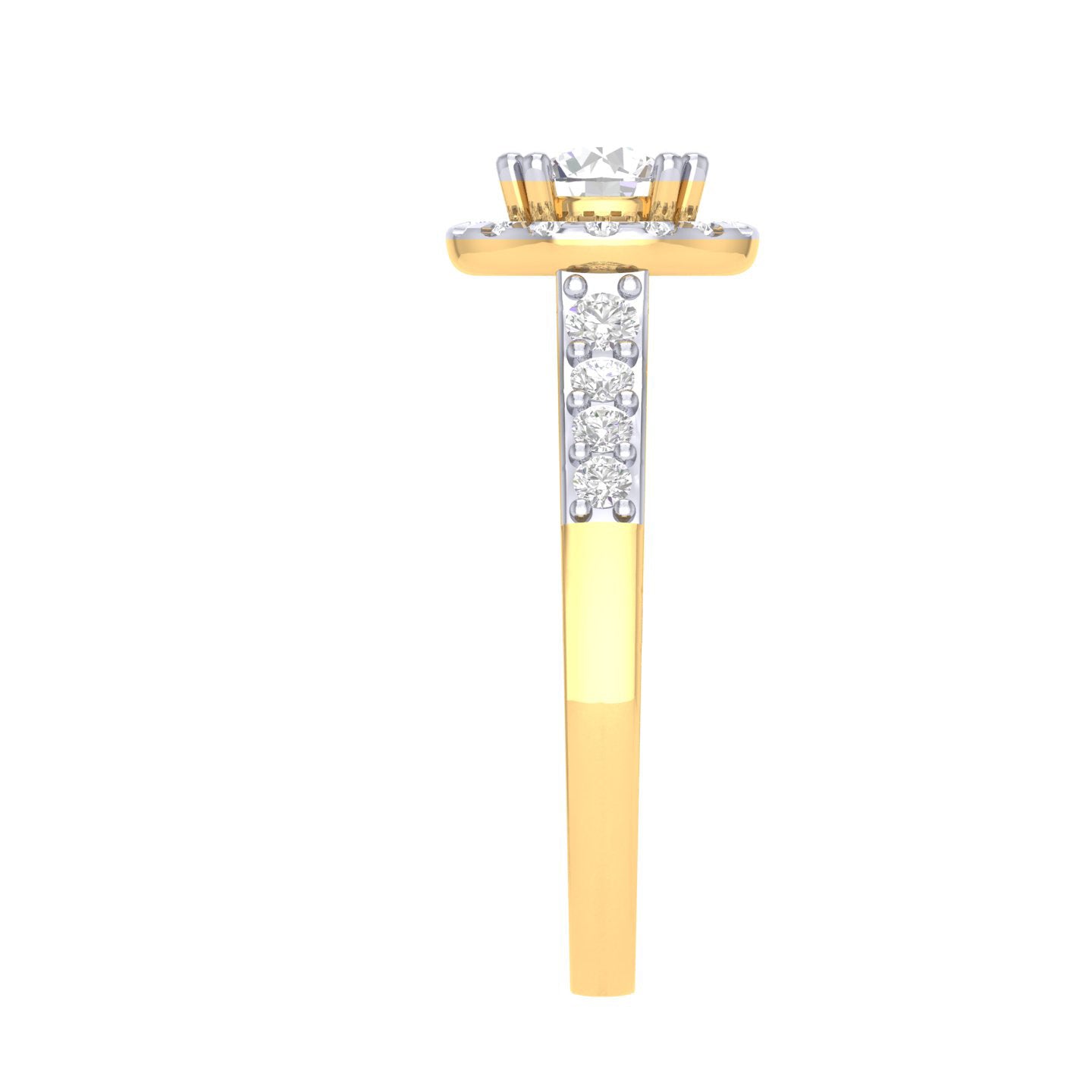 Yellow Gold Plated Sterling Silver Ring