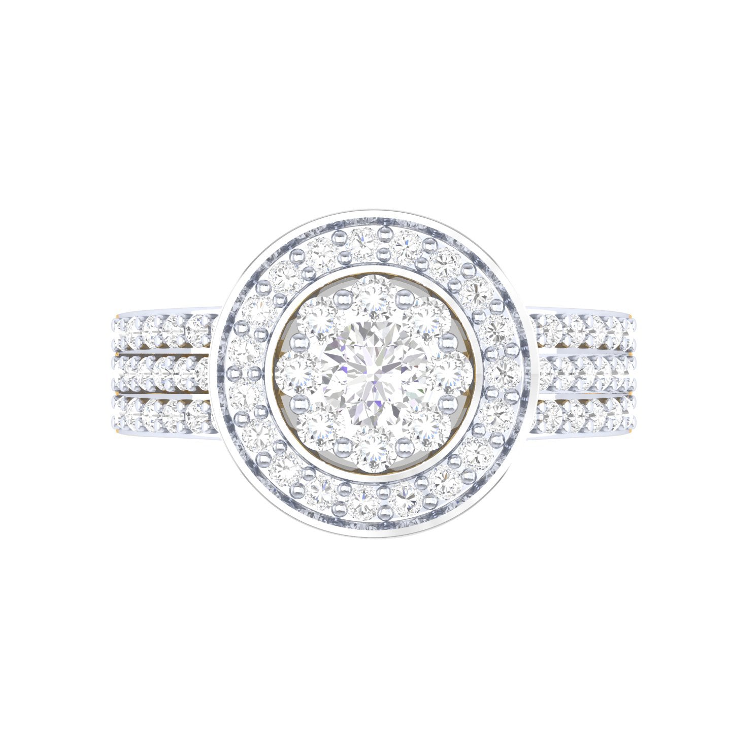 Yellow Gold Plated Sterling Silver Ring