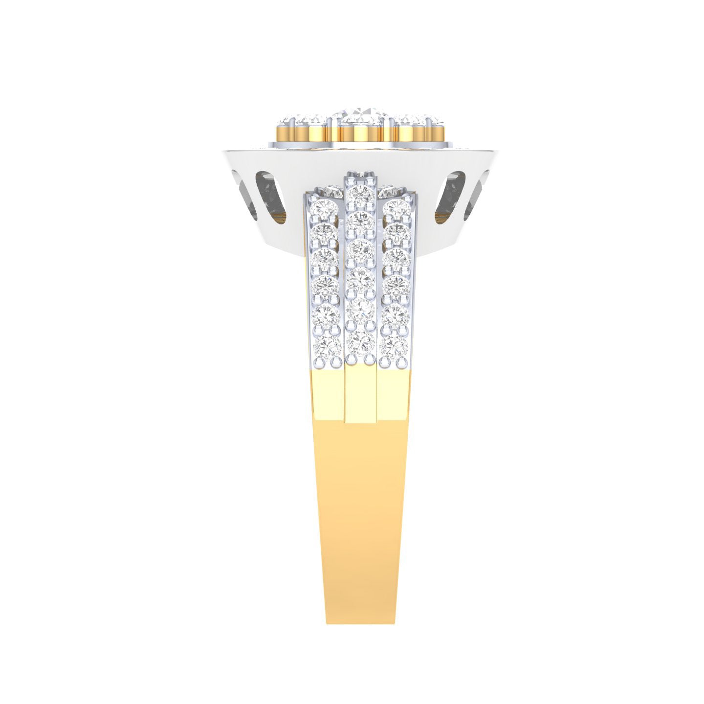 Yellow Gold Plated Sterling Silver Ring