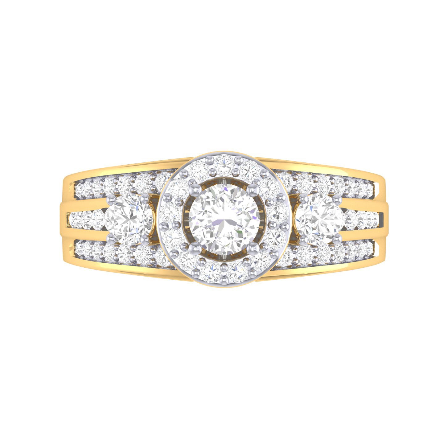 Yellow Gold Plated Sterling Silver Ring