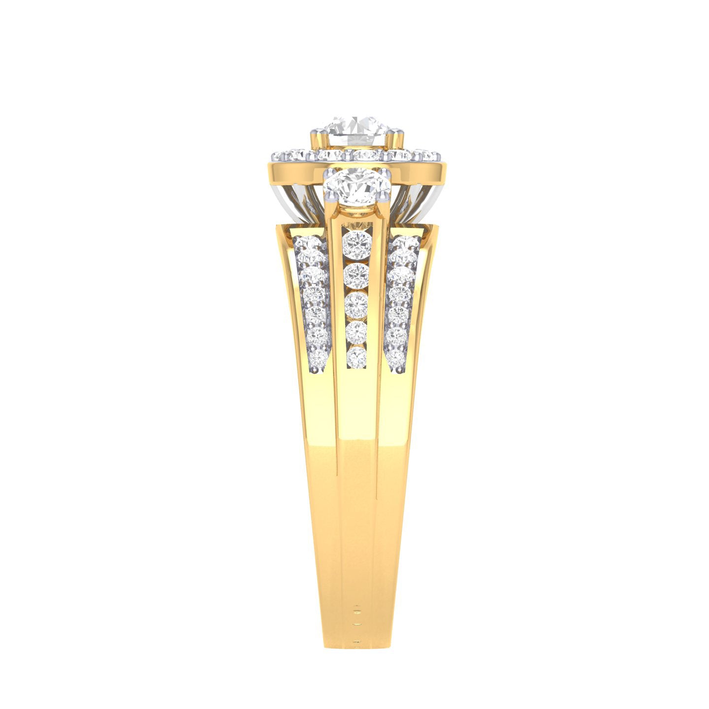 Yellow Gold Plated Sterling Silver Ring