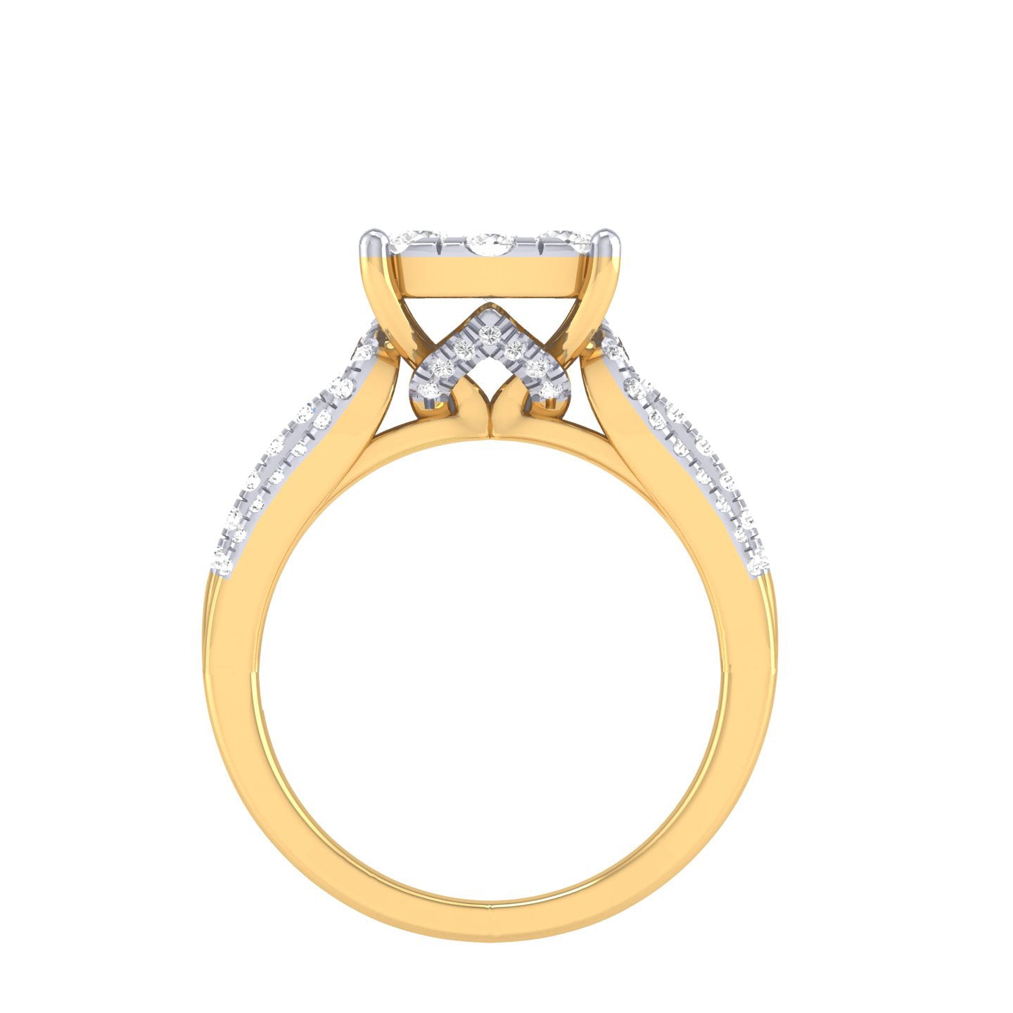 Yellow Gold Plated Sterling Silver Ring