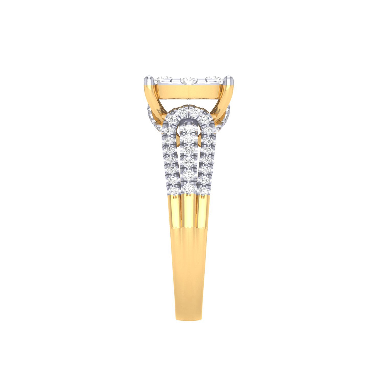 Yellow Gold Plated Sterling Silver Ring