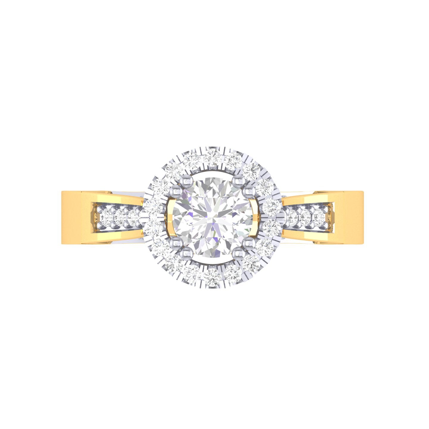 Yellow Gold Plated Sterling Silver Ring