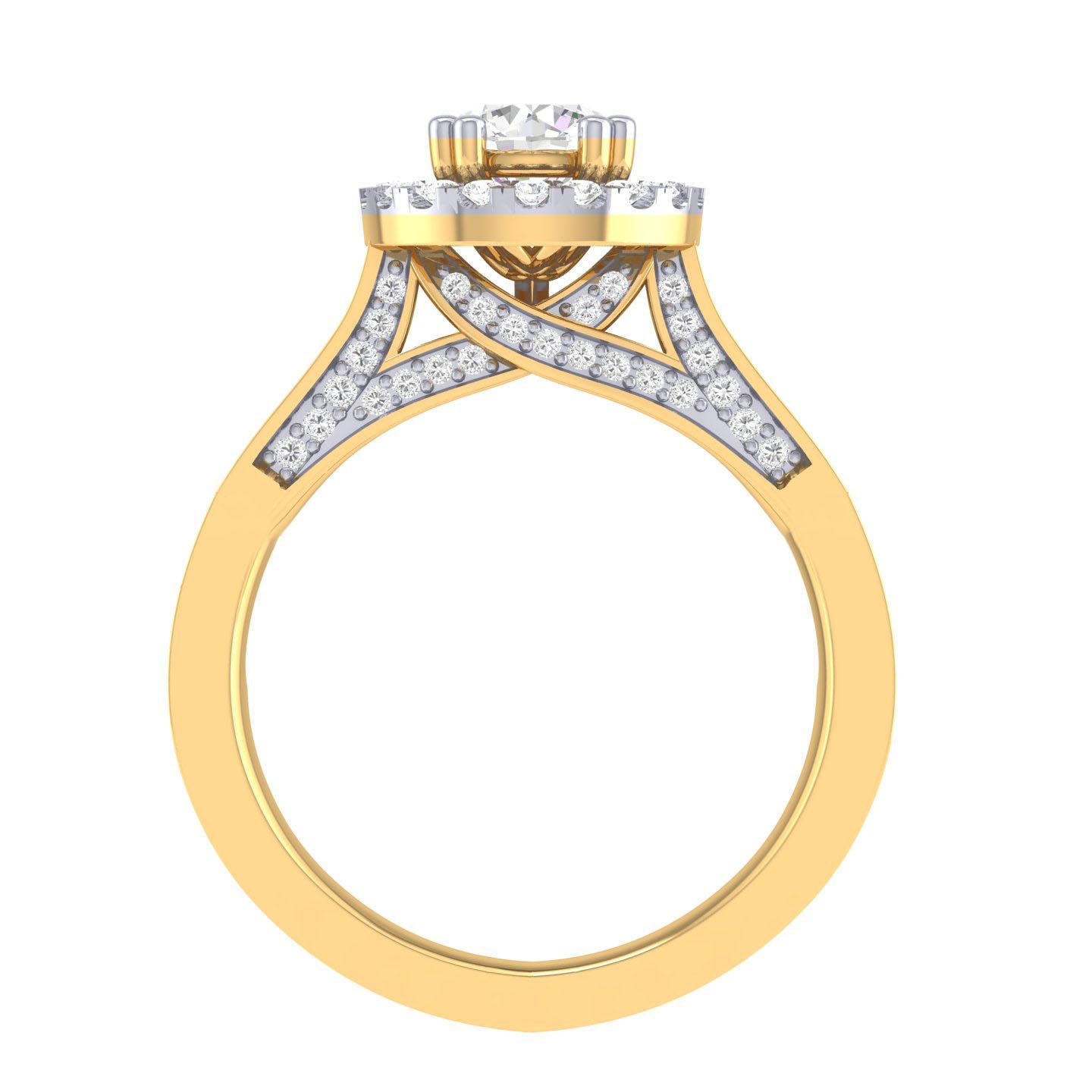 Yellow Gold Plated Sterling Silver Ring