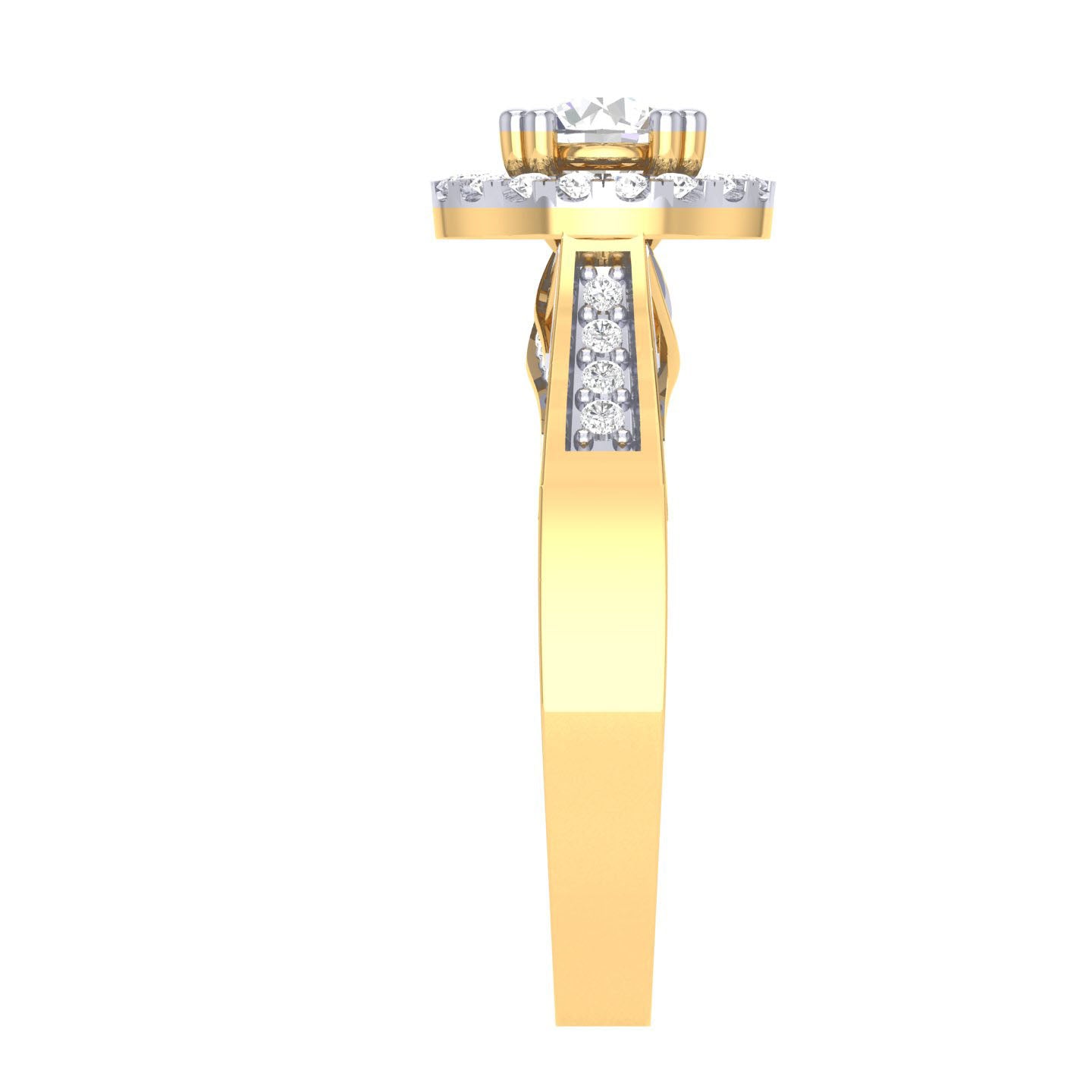 Yellow Gold Plated Sterling Silver Ring