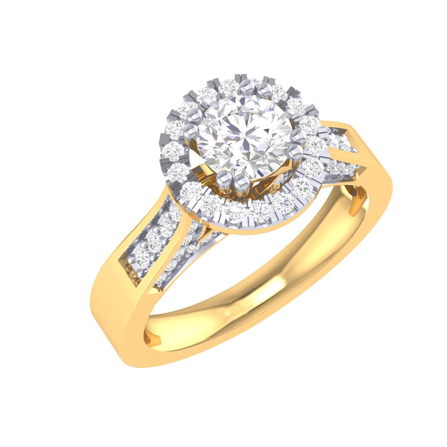 Yellow Gold Plated Sterling Silver Ring