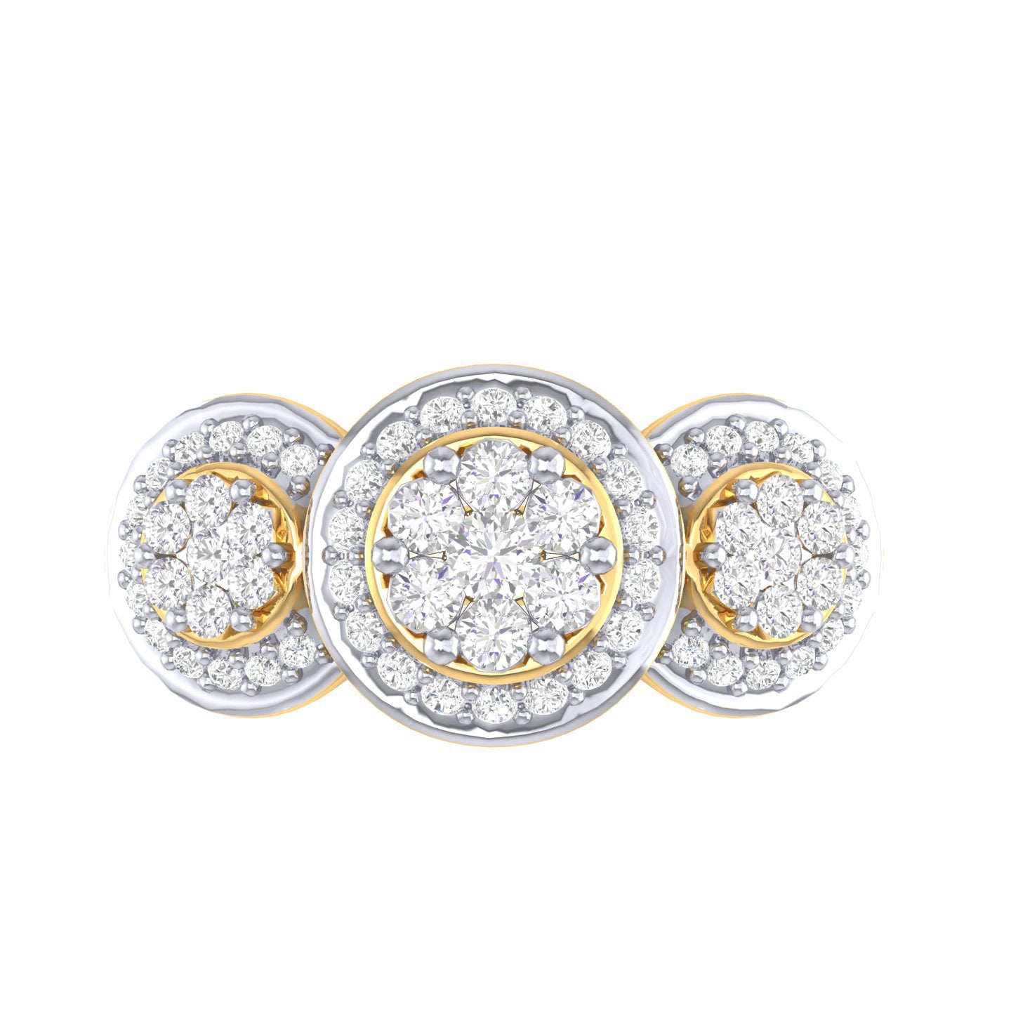 Yellow Gold Plated Sterling Silver Ring