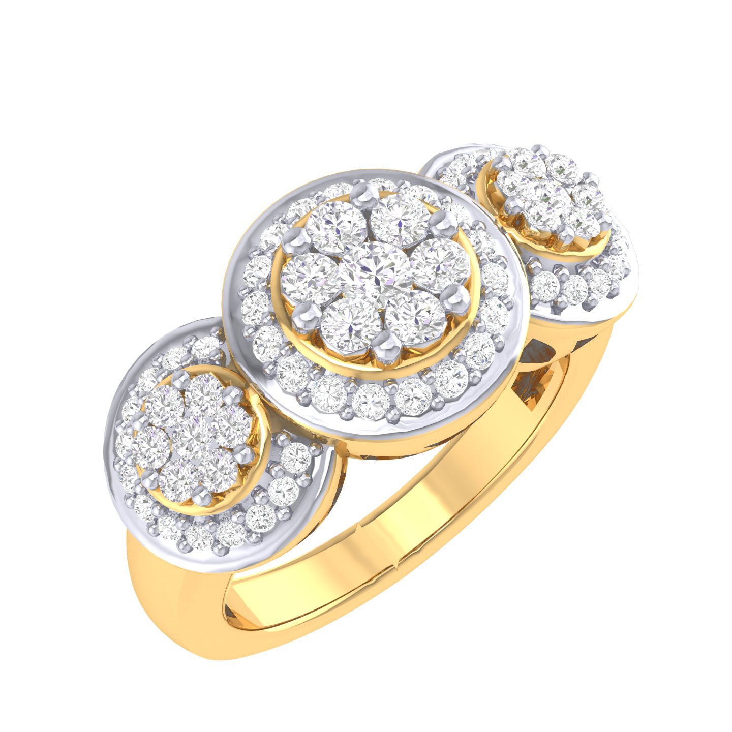 Yellow Gold Plated Sterling Silver Ring