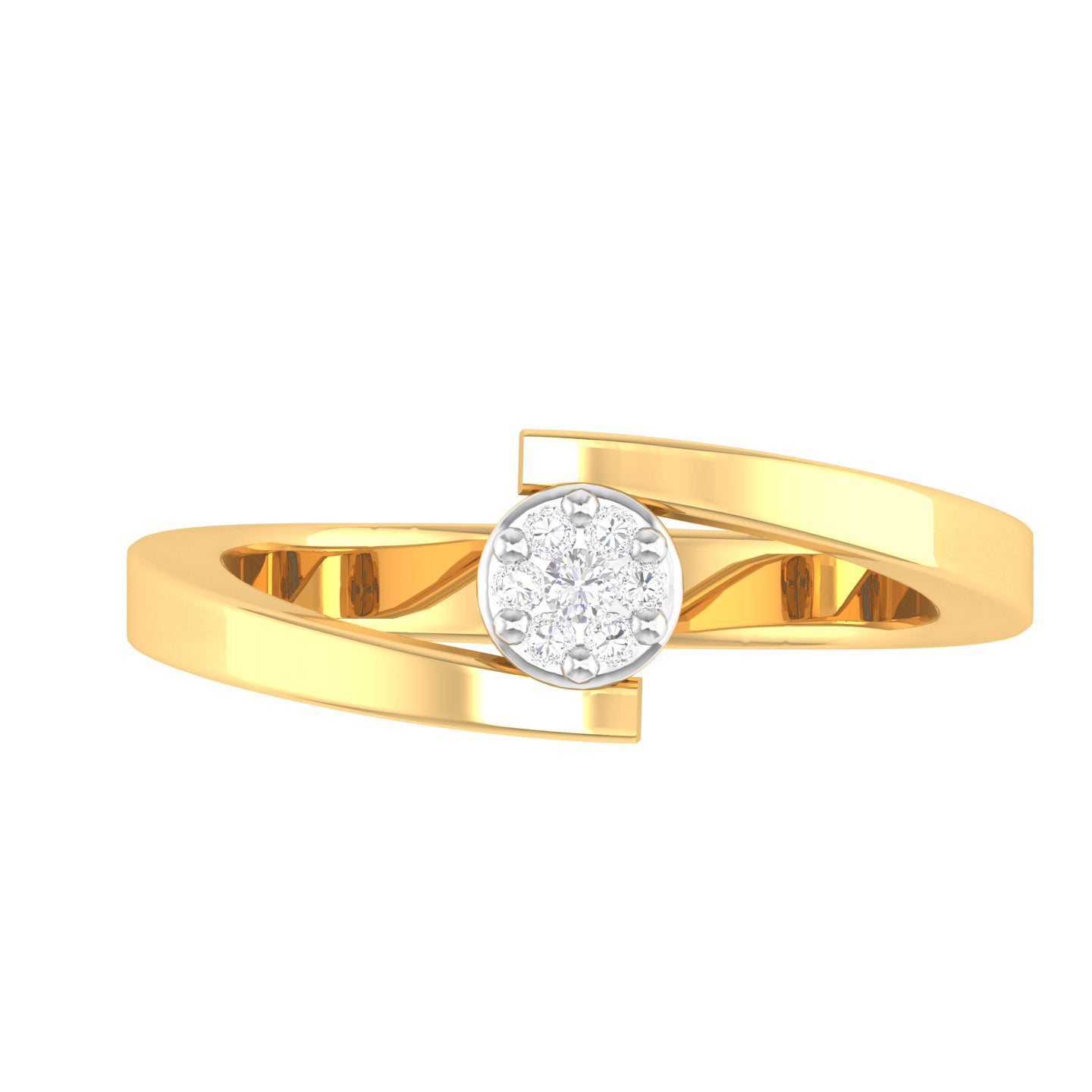 Yellow Gold Plated Sterling Silver Ring