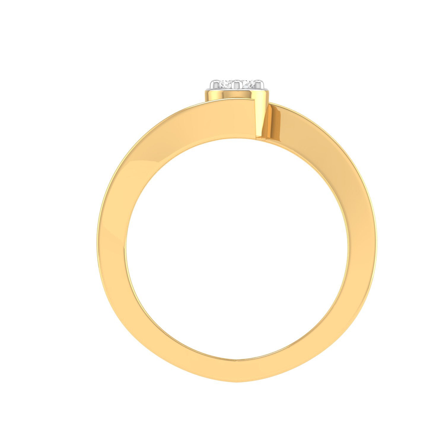 Yellow Gold Plated Sterling Silver Ring
