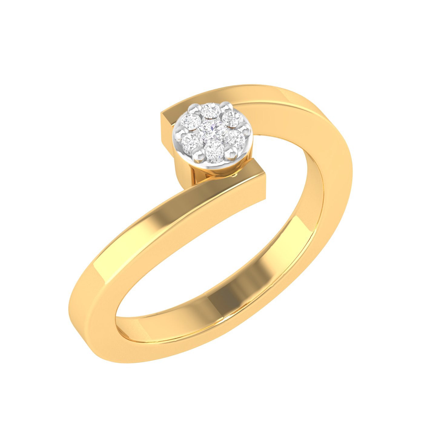 Yellow Gold Plated Sterling Silver Ring