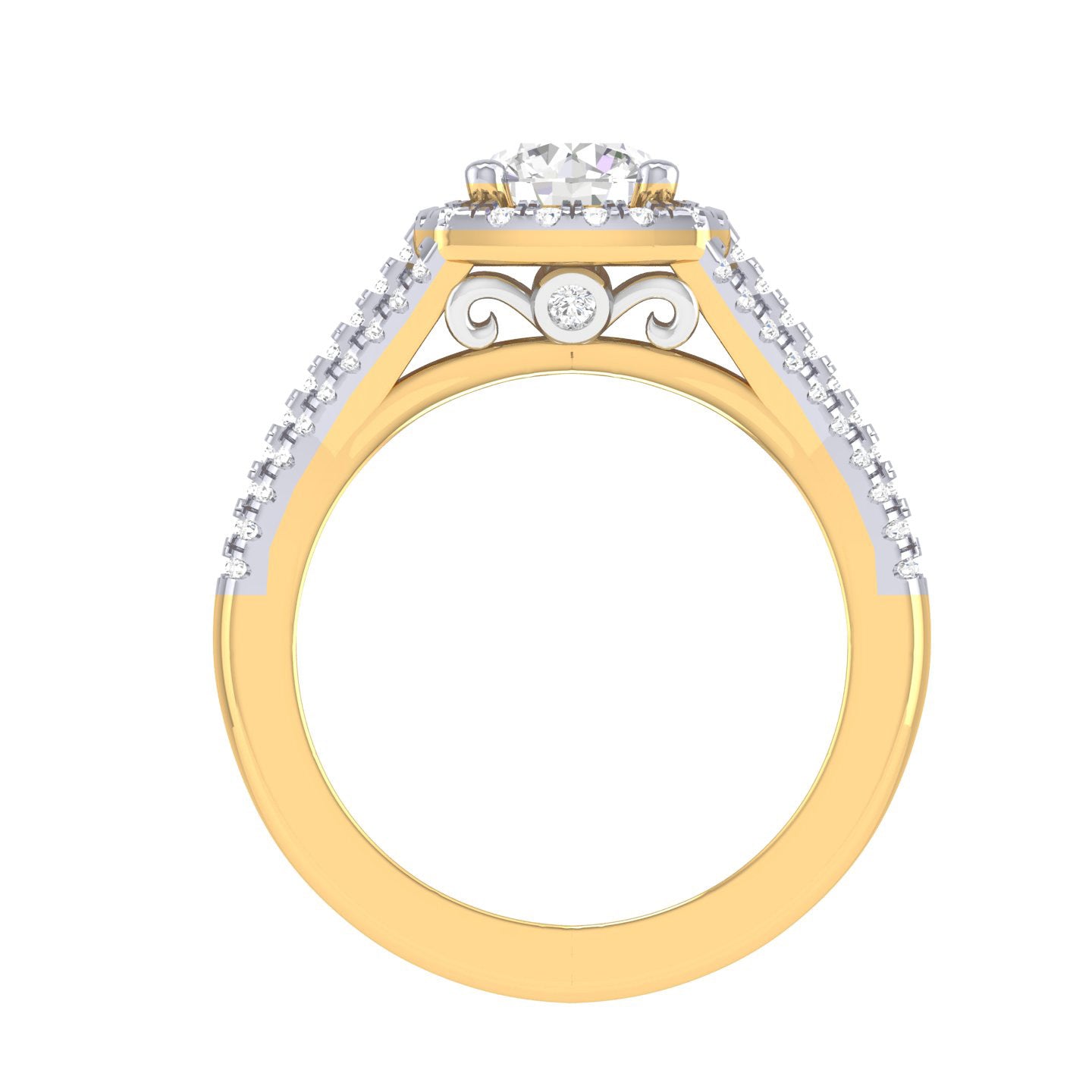 Yellow Gold Plated Sterling Silver Ring