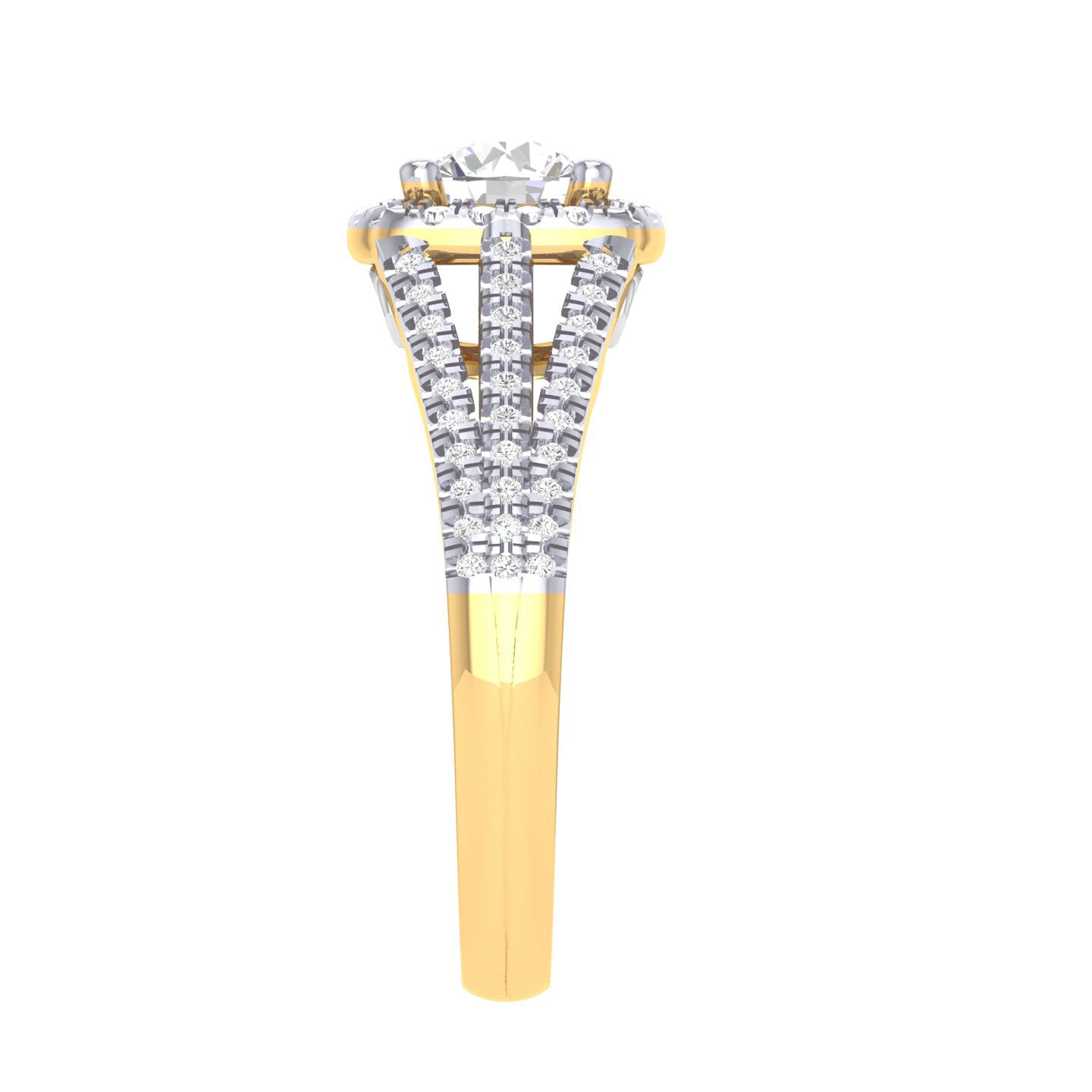 Yellow Gold Plated Sterling Silver Ring