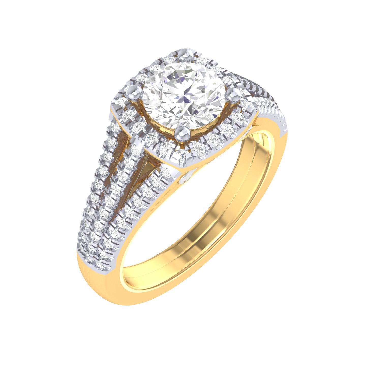 Yellow Gold Plated Sterling Silver Ring