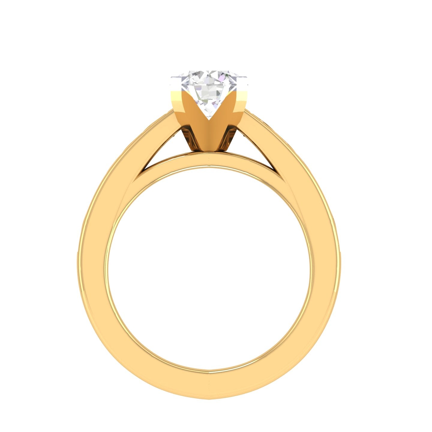 Yellow Gold Plated Sterling Silver Ring