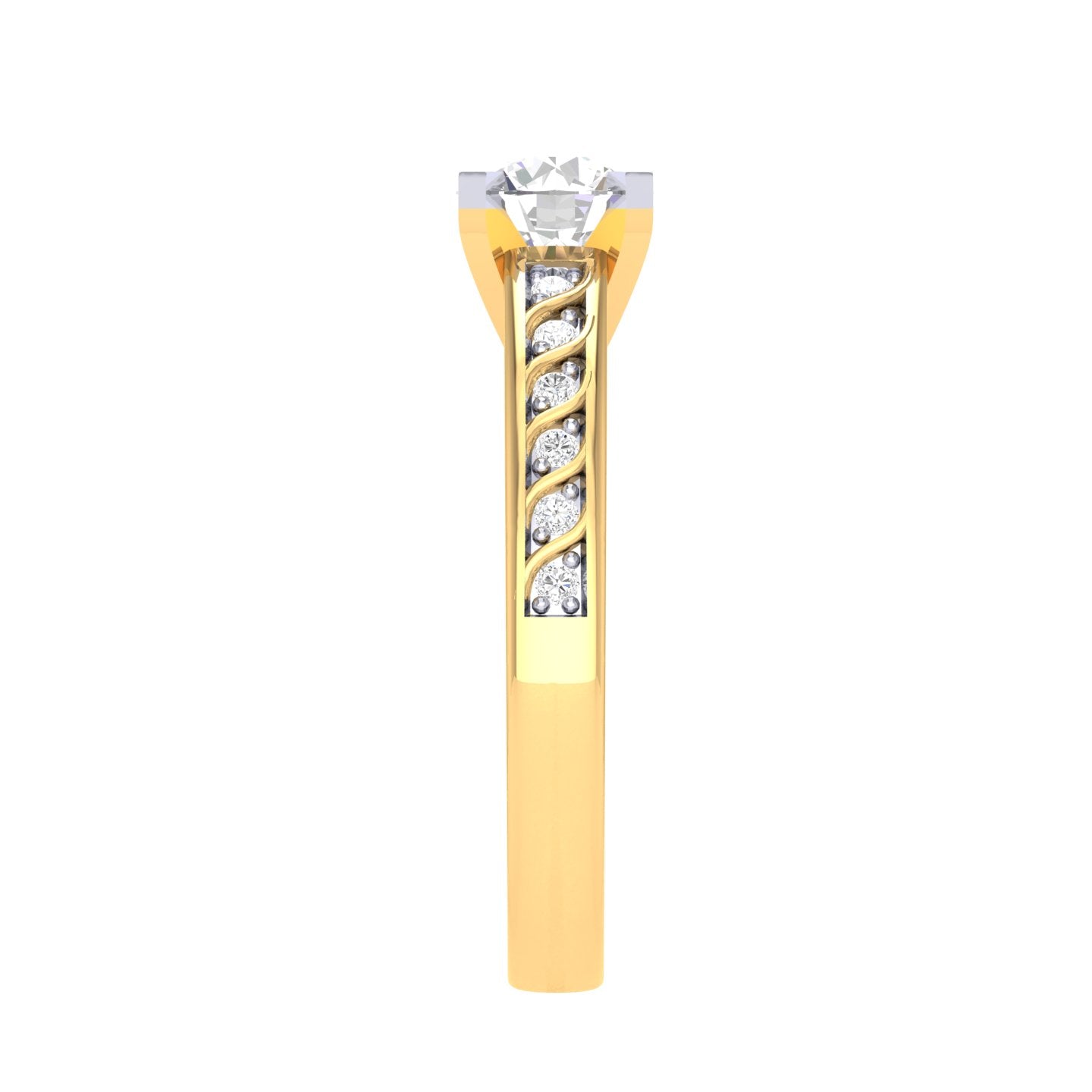 Yellow Gold Plated Sterling Silver Ring