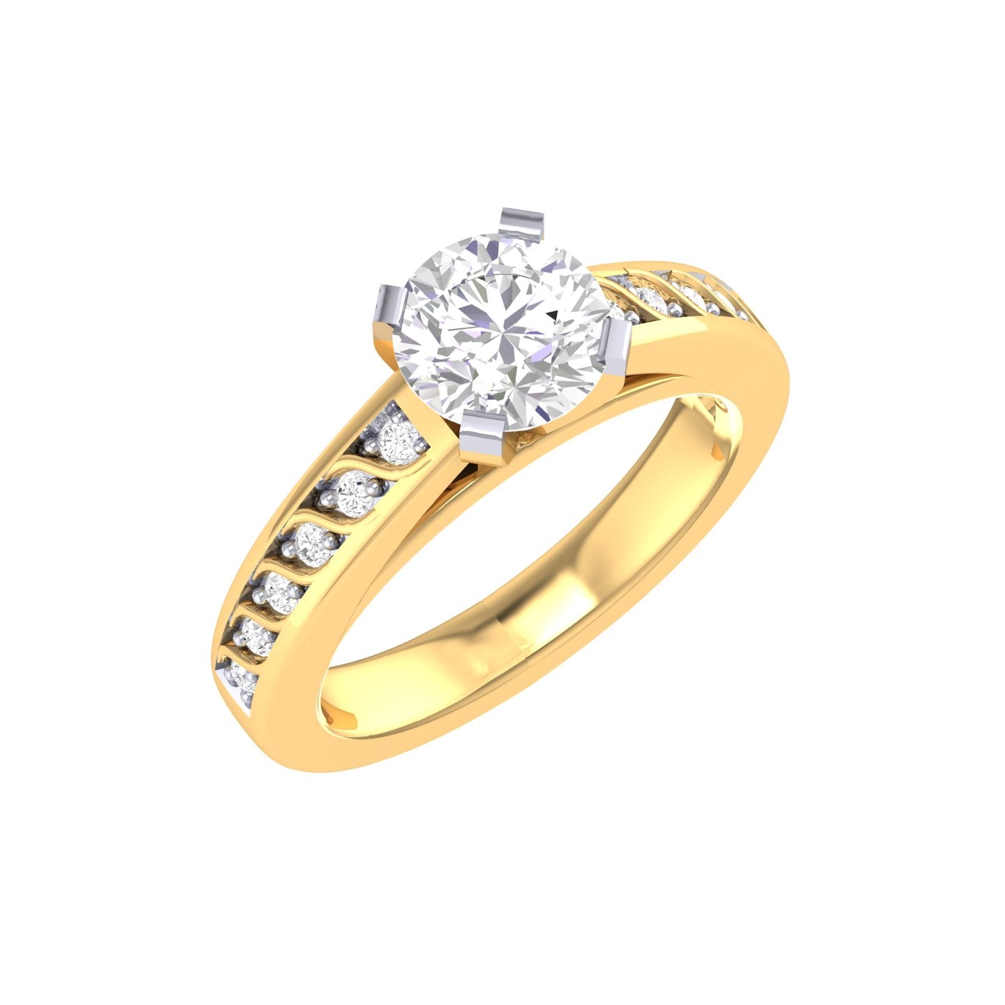 Yellow Gold Plated Sterling Silver Ring