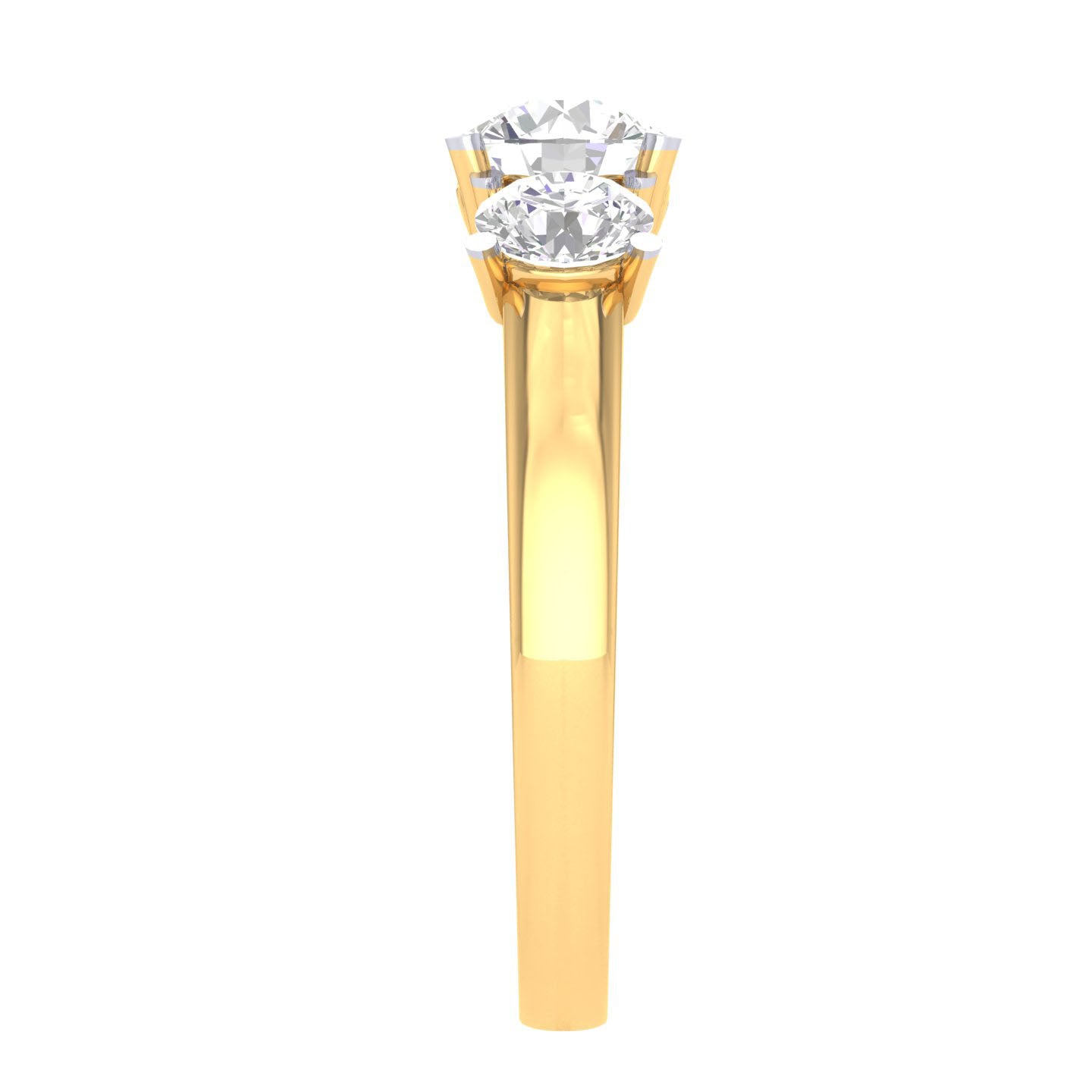Yellow Gold Plated Sterling Silver Ring