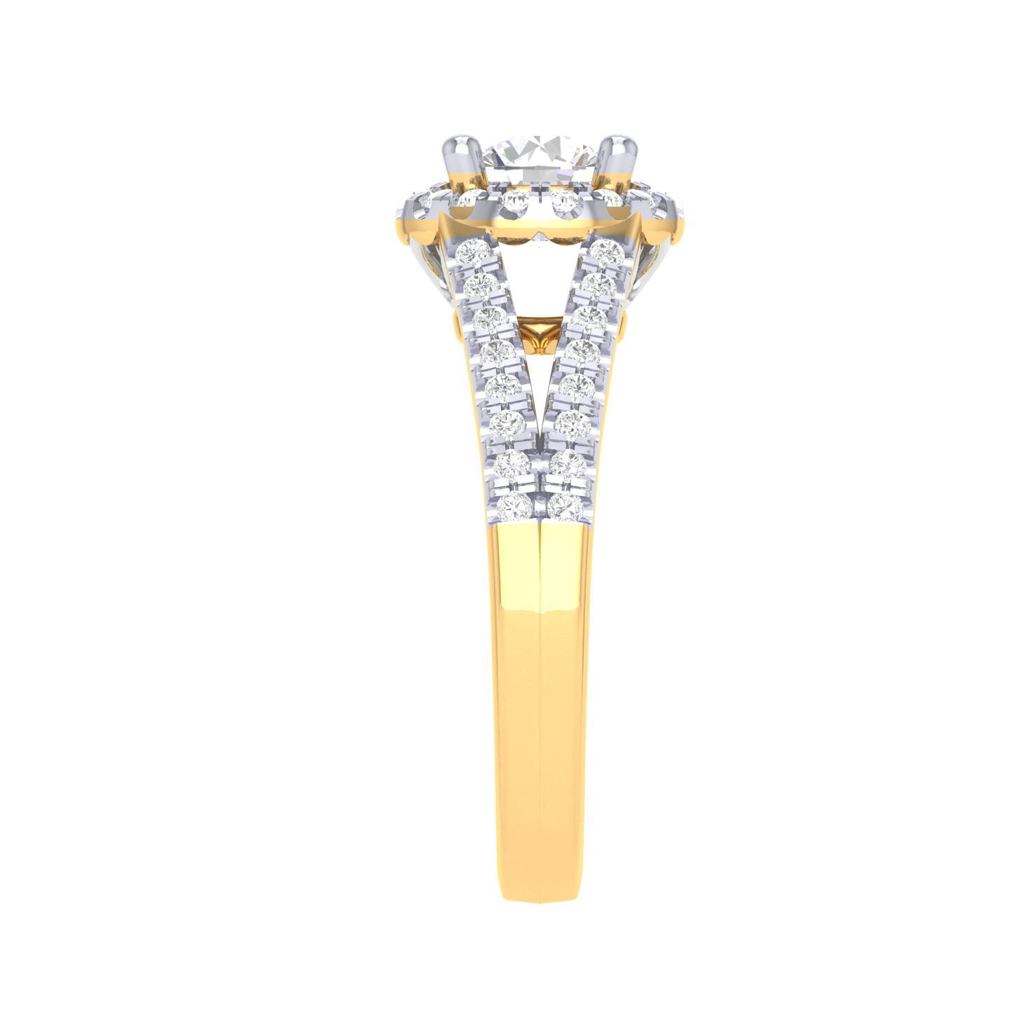 Yellow Gold Plated Sterling Silver Ring