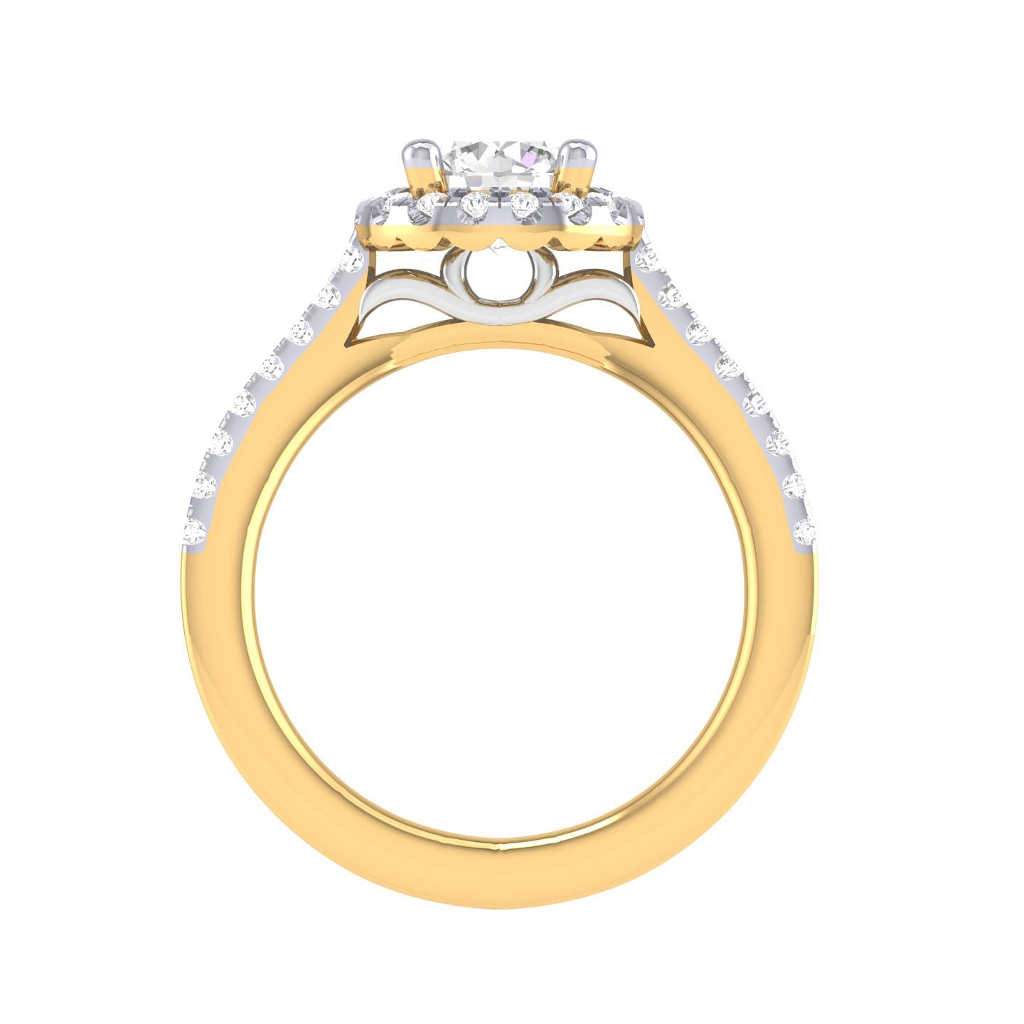 Yellow Gold Plated Sterling Silver Ring