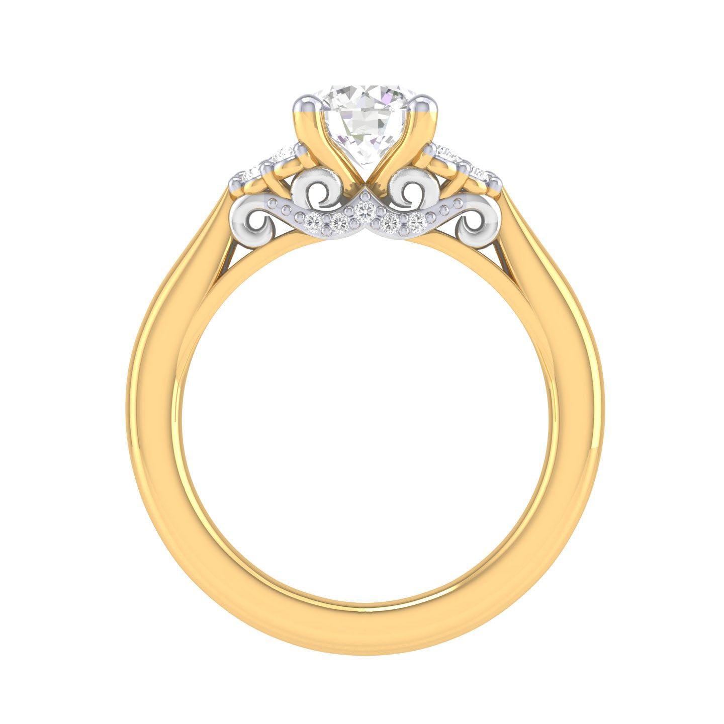 Yellow Gold Plated Sterling Silver Ring