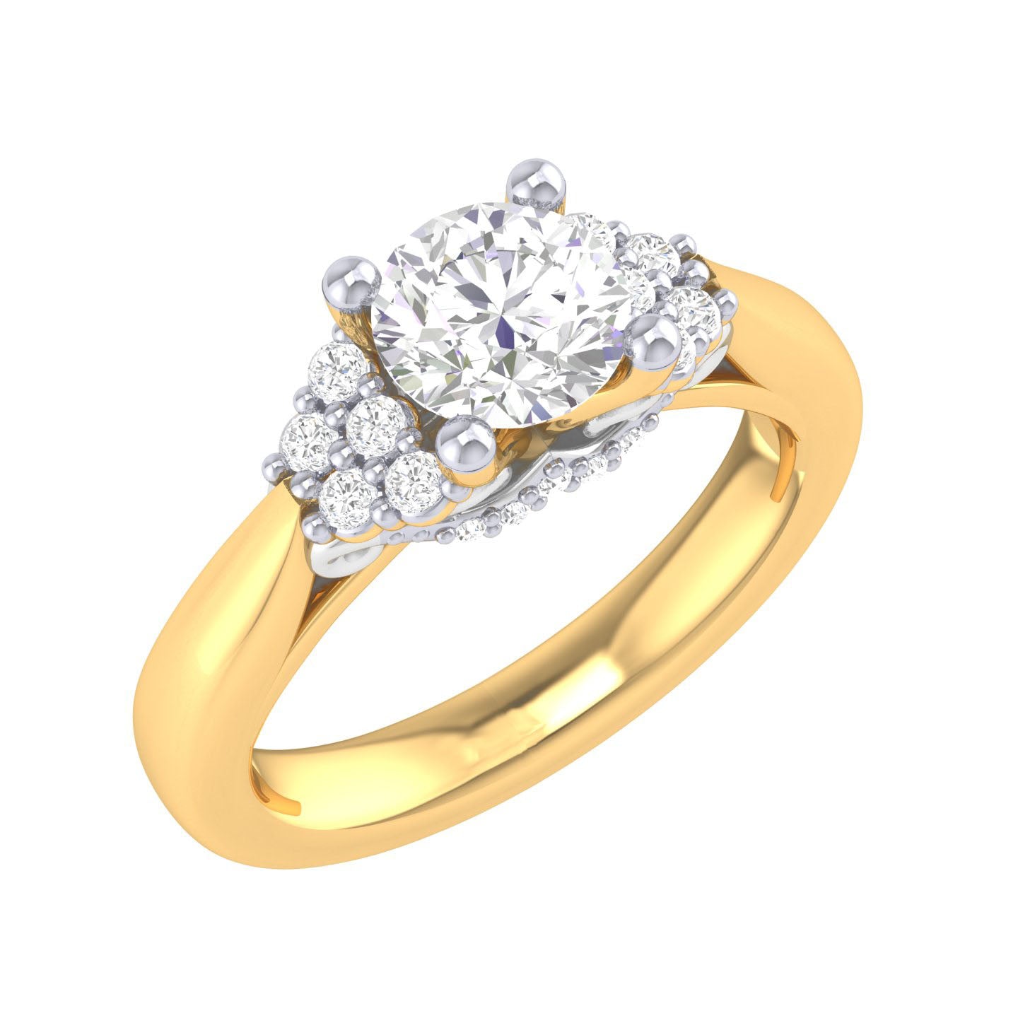 Yellow Gold Plated Sterling Silver Ring