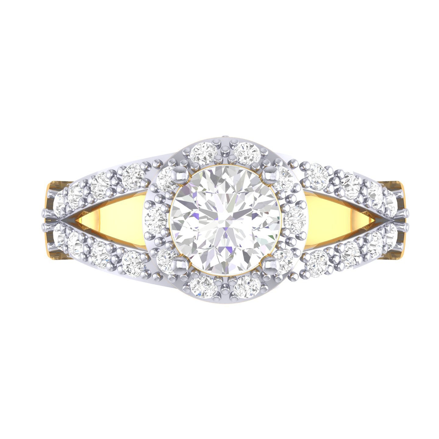 Yellow Gold Plated Sterling Silver Ring