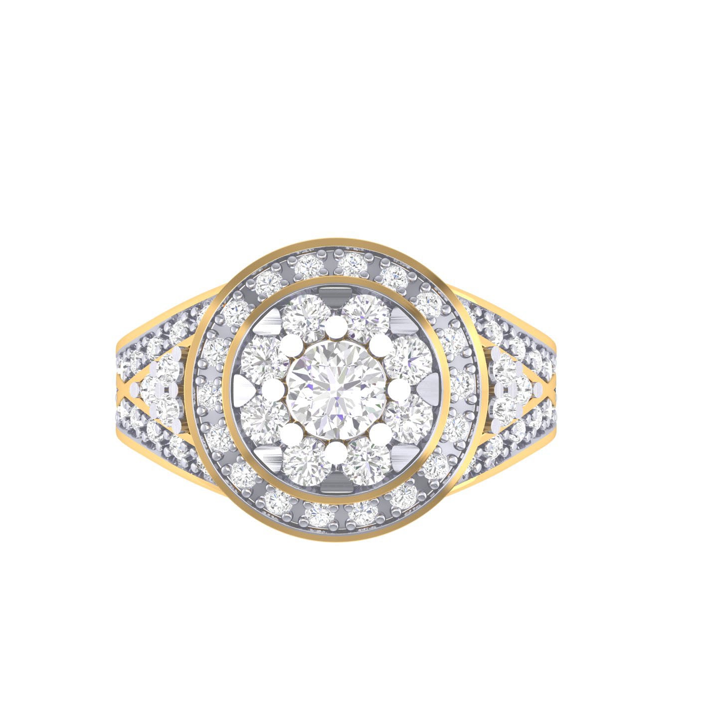 Yellow Gold Plated Sterling Silver Ring
