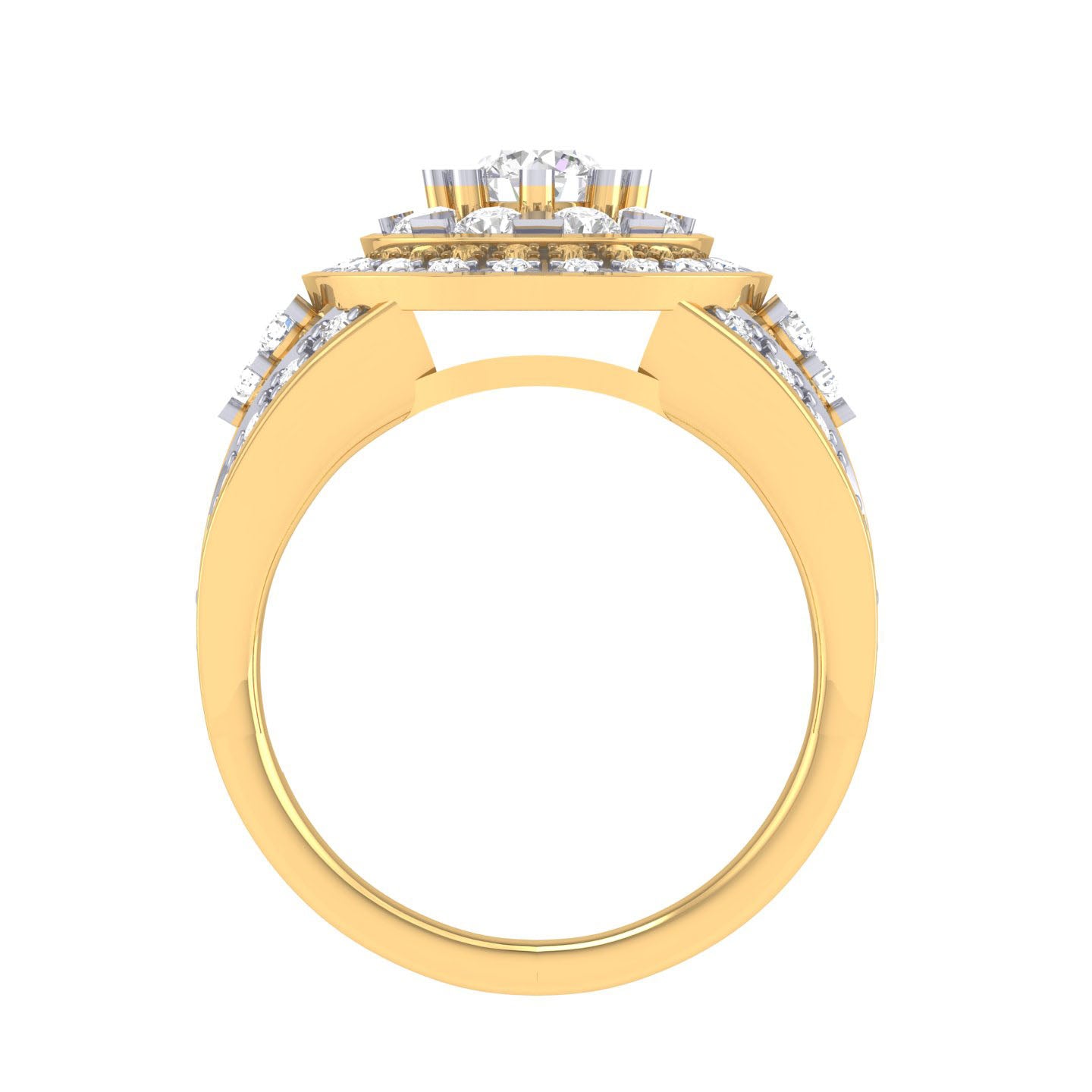 Yellow Gold Plated Sterling Silver Ring