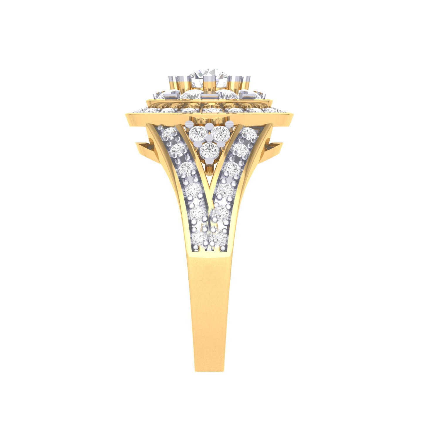 Yellow Gold Plated Sterling Silver Ring