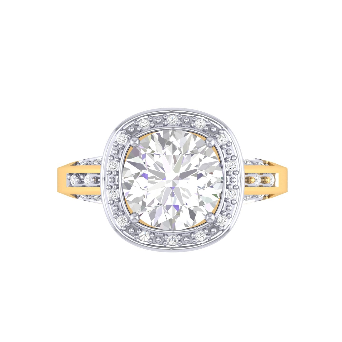 Yellow Gold Plated Sterling Silver Ring