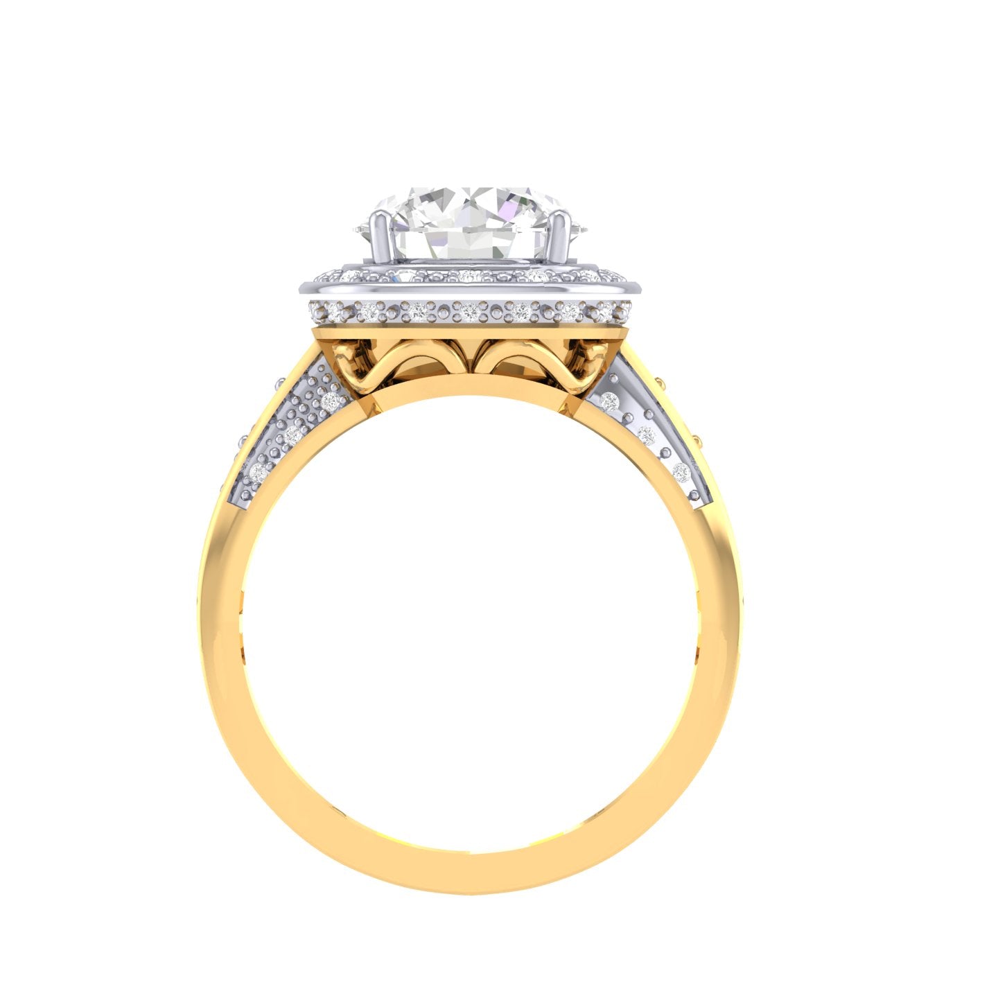 Yellow Gold Plated Sterling Silver Ring