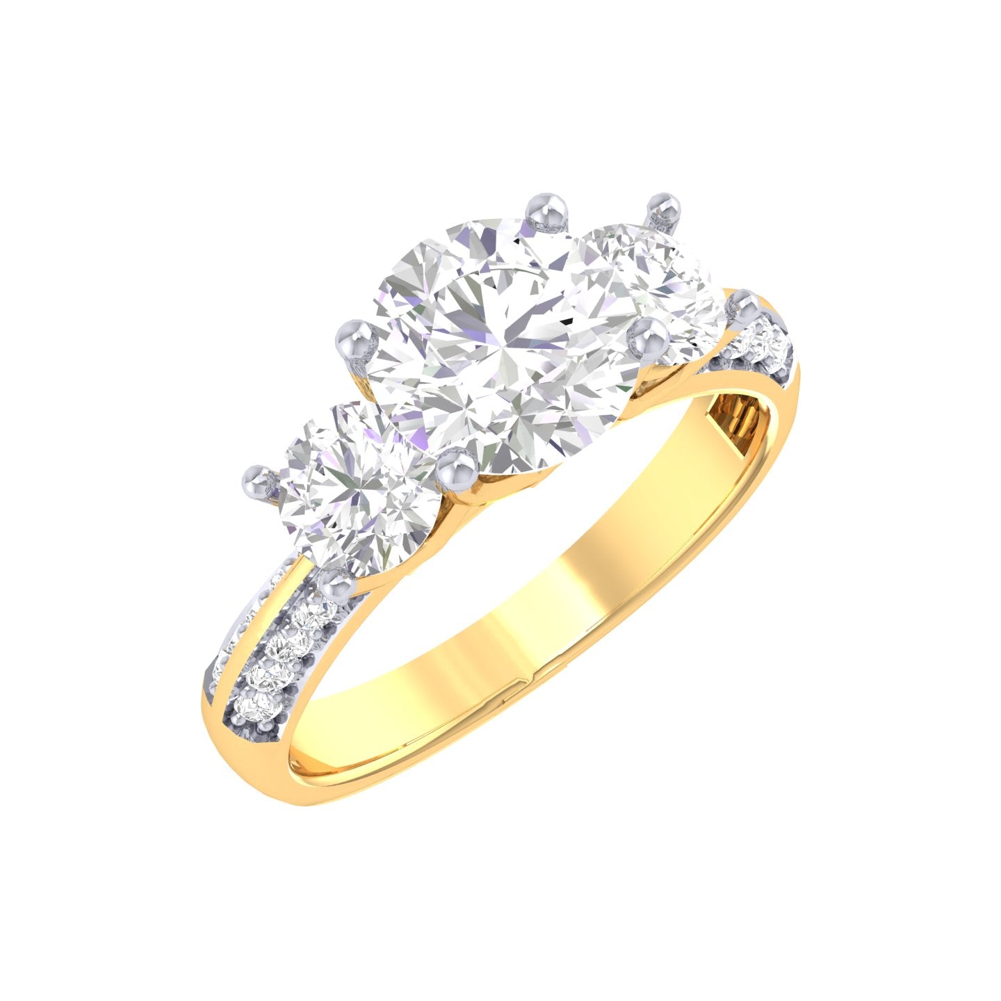 Yellow Gold Plated Sterling Silver Ring