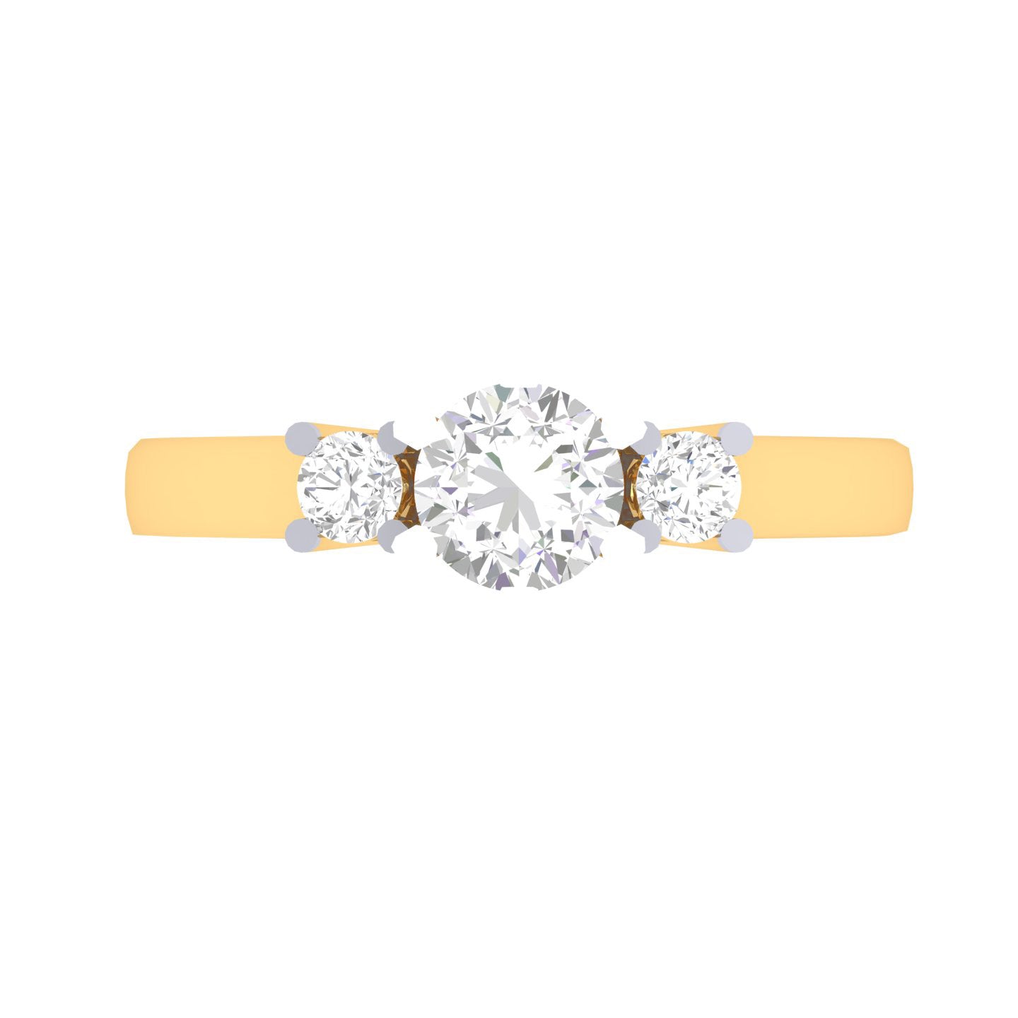 Yellow Gold Plated Sterling Silver Ring