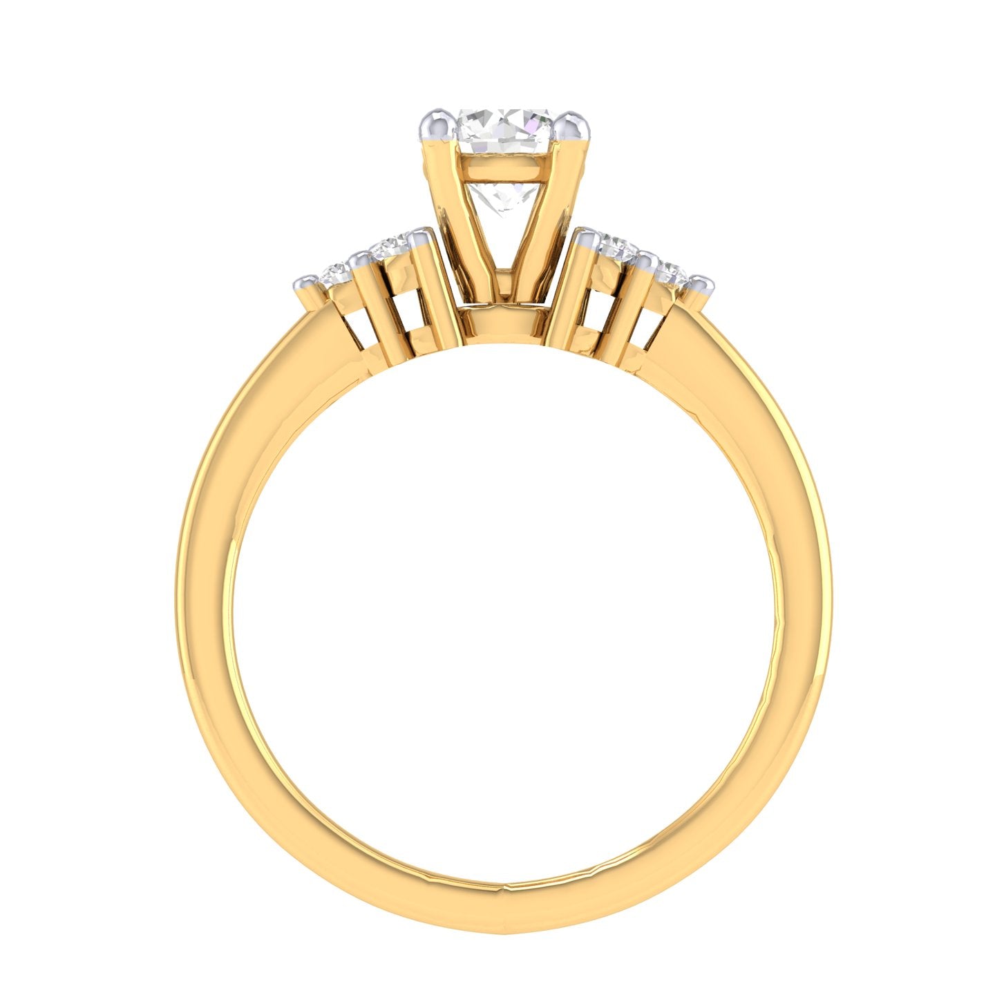 Yellow Gold Plated Sterling Silver Ring