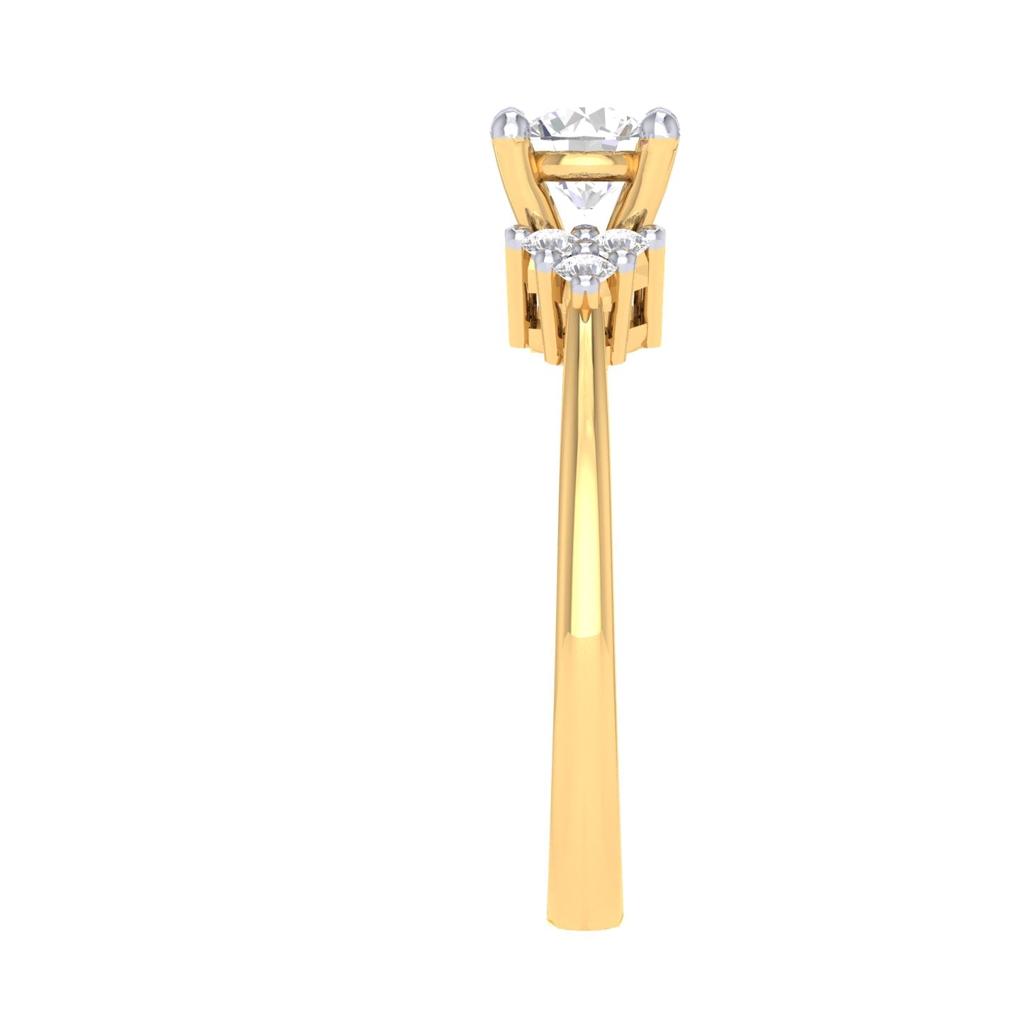 Yellow Gold Plated Sterling Silver Ring