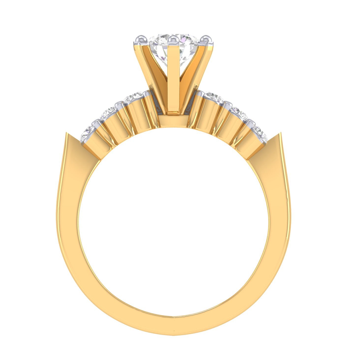 Yellow Gold Plated Sterling Silver Ring