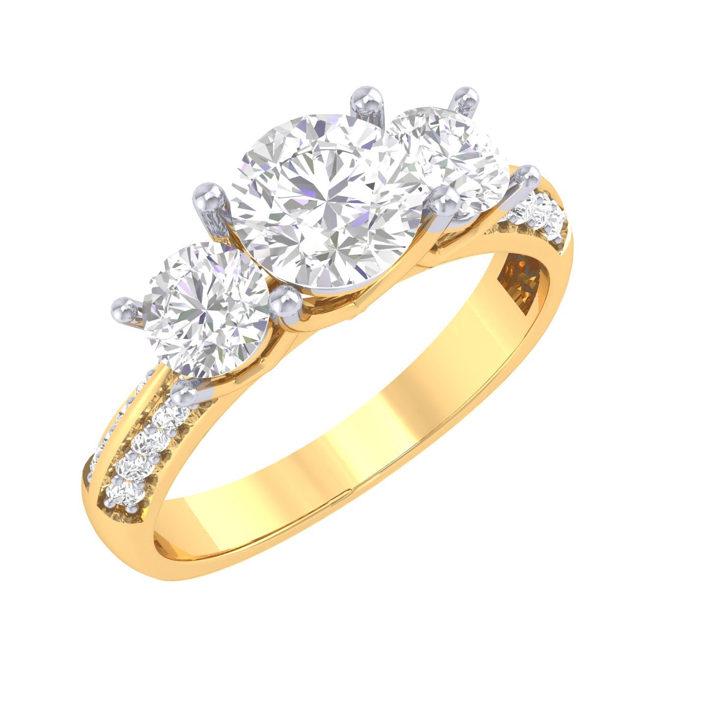 Yellow Gold Plated Sterling Silver Ring