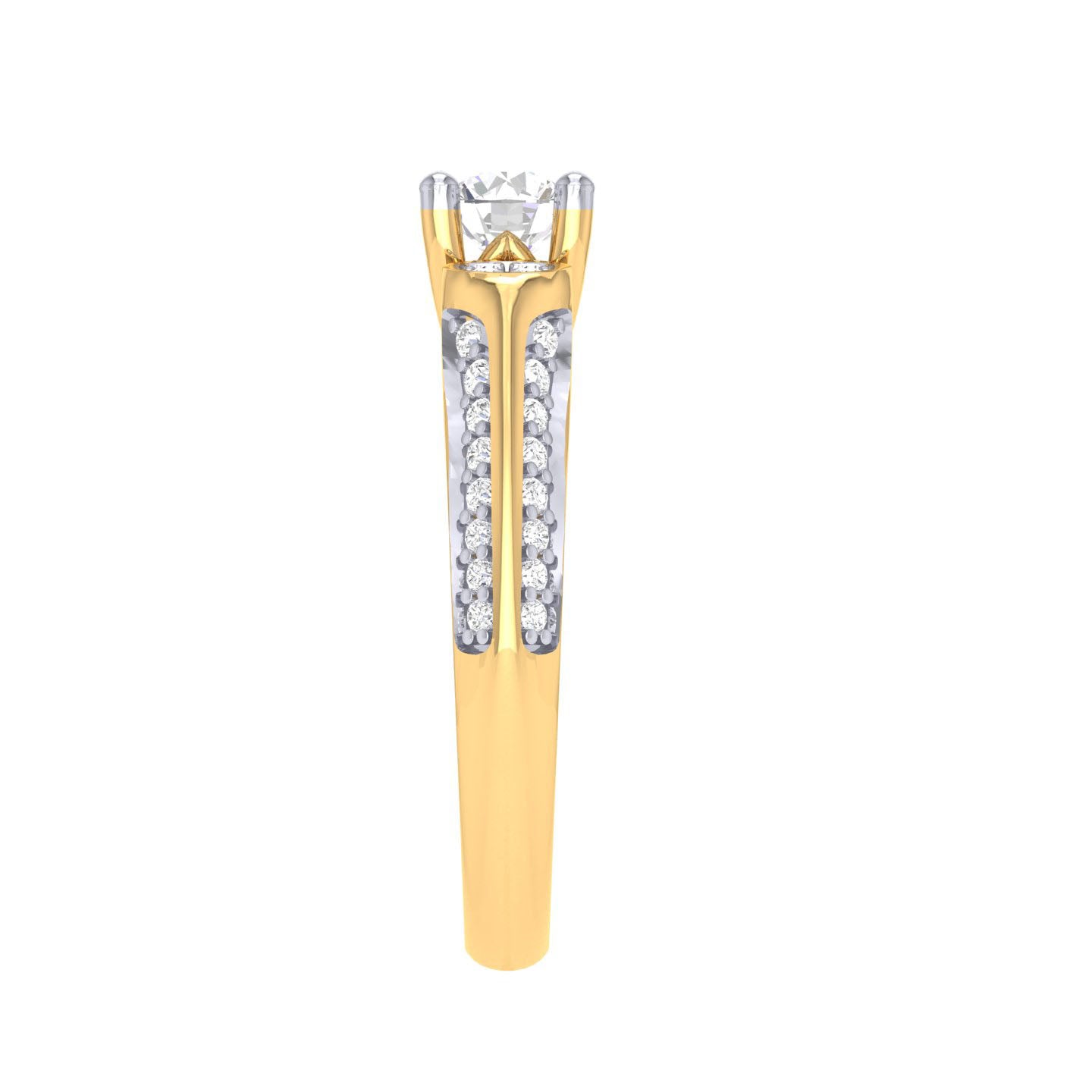 Yellow Gold Plated Sterling Silver Ring