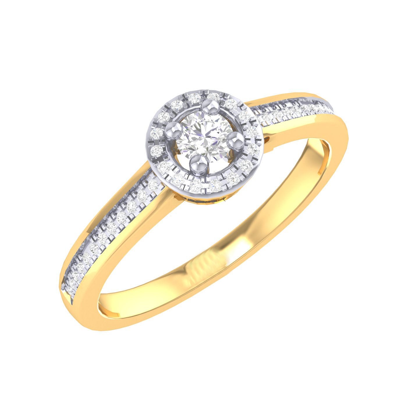 Yellow Gold Plated Sterling Silver Ring