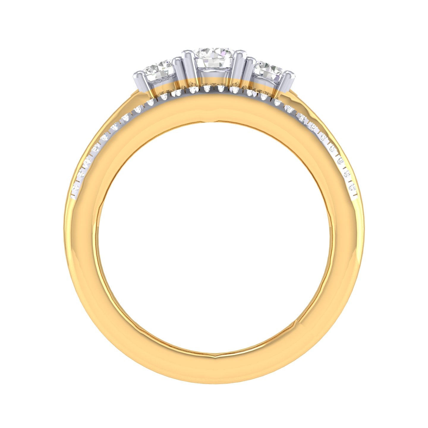 Yellow Gold Plated Sterling Silver Ring