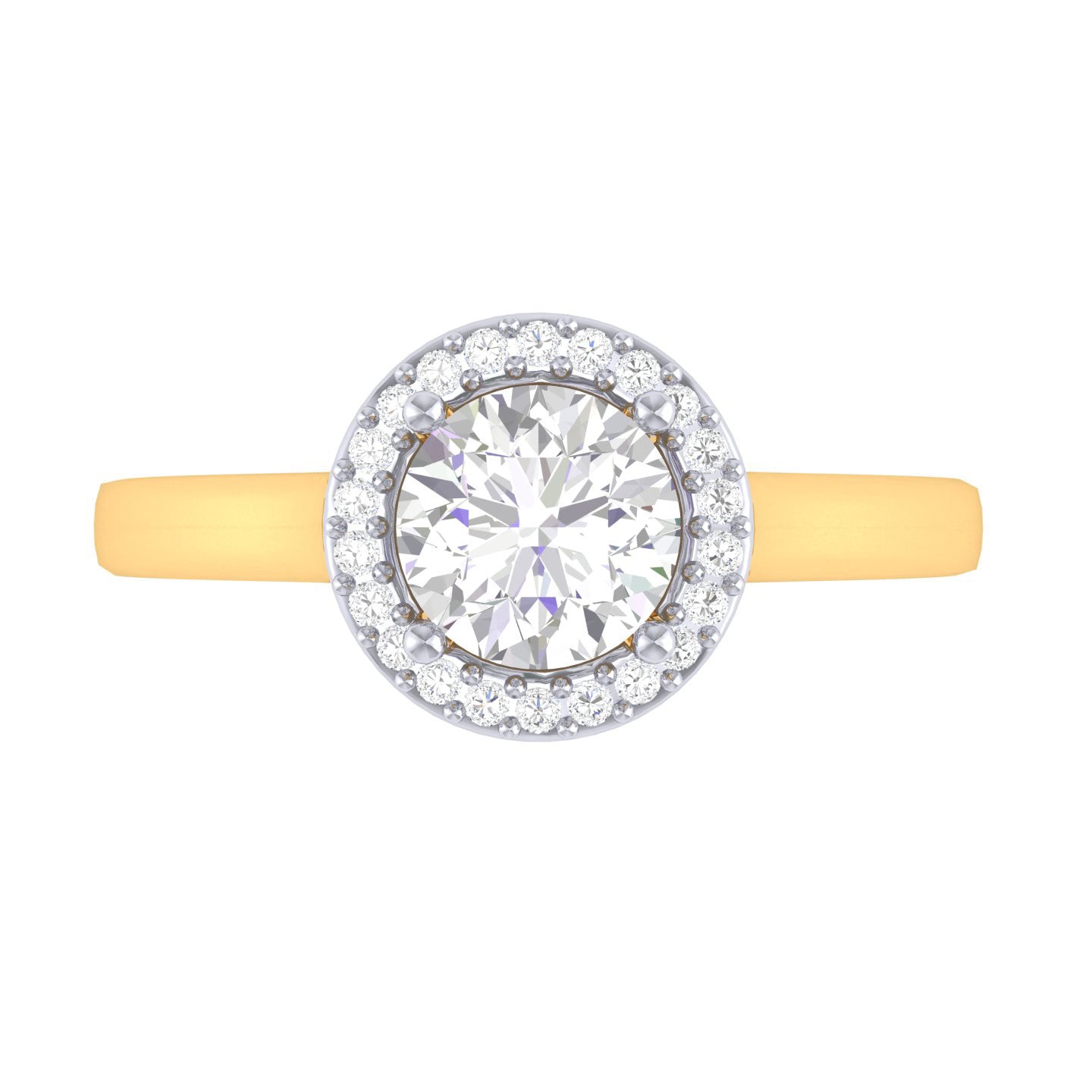 Yellow Gold Plated Sterling Silver Ring